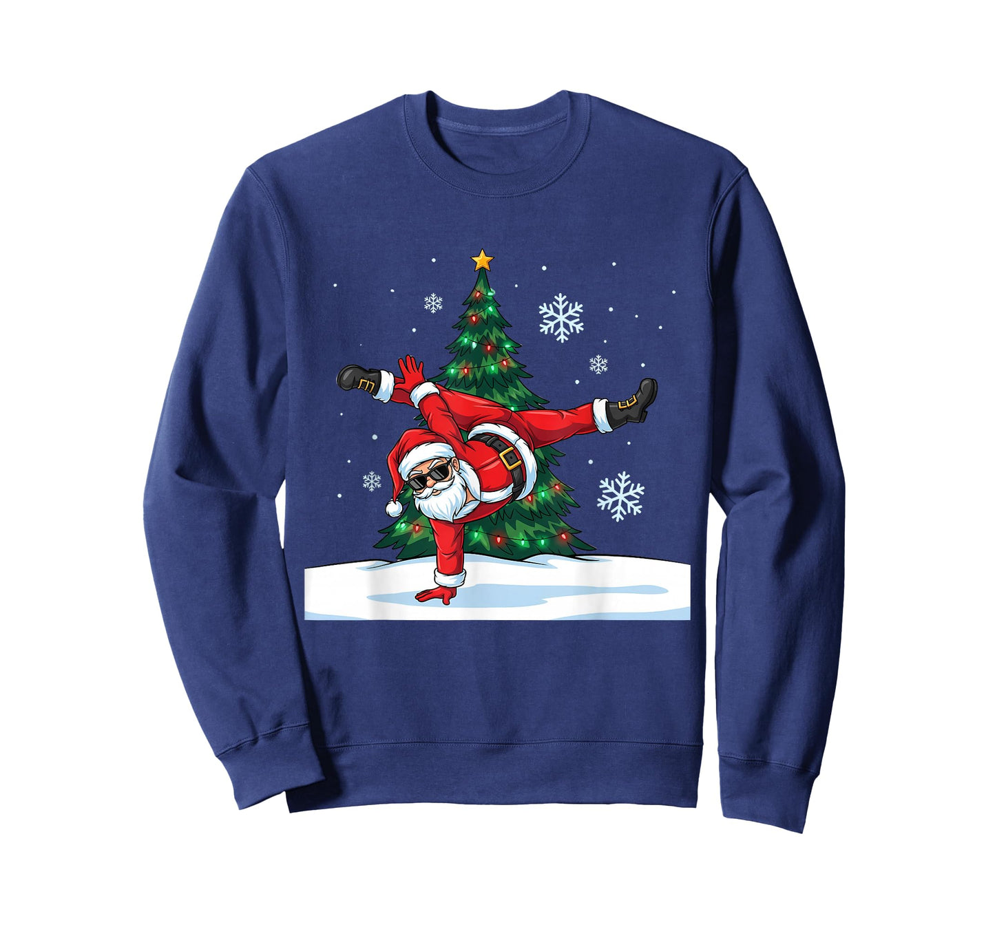 Merry Christmas Santa Playing Gymnastics Sport Lovers T-Shirt