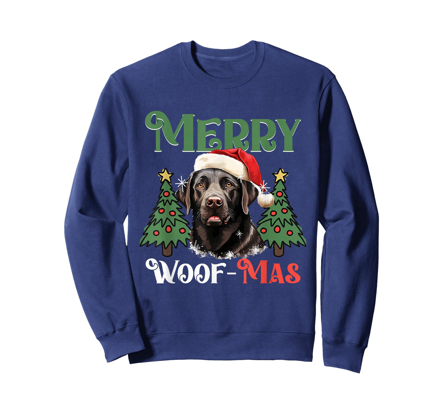 Labrador Retriever Merry Woof-mas Christmas X-mas T-Shirt
