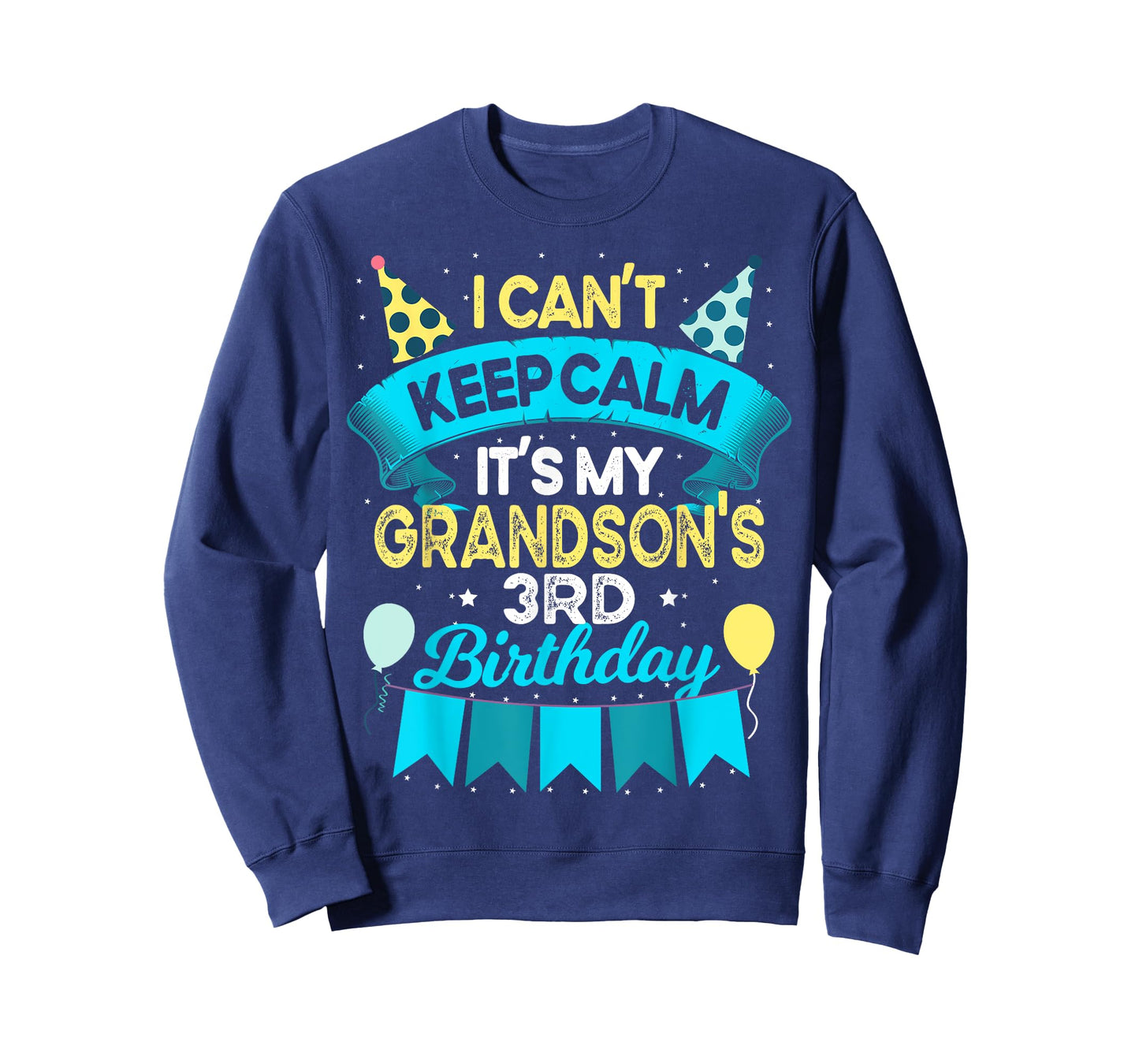 3 Years Old Grandson Gift It's My Grandson 3rd Birthday T-Shirt