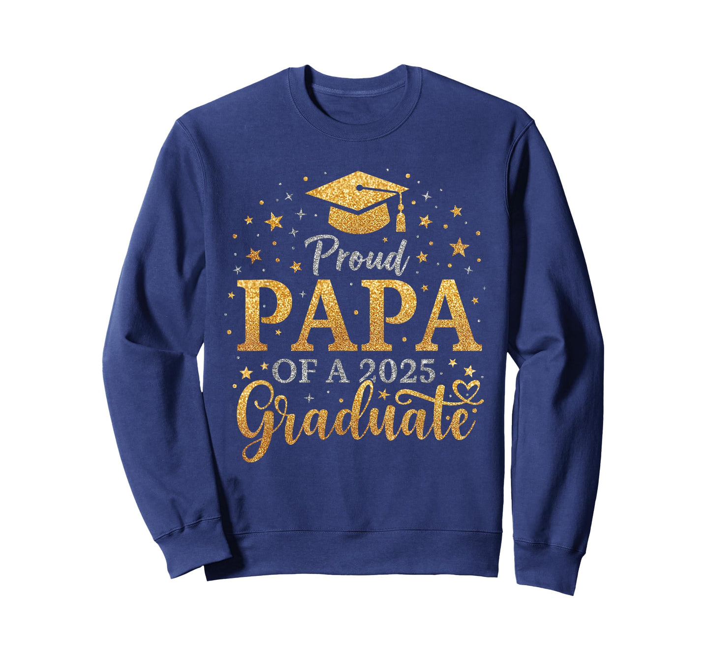 Funny Senior Proud Papa of a Class of 2025 Graduate T-Shirt