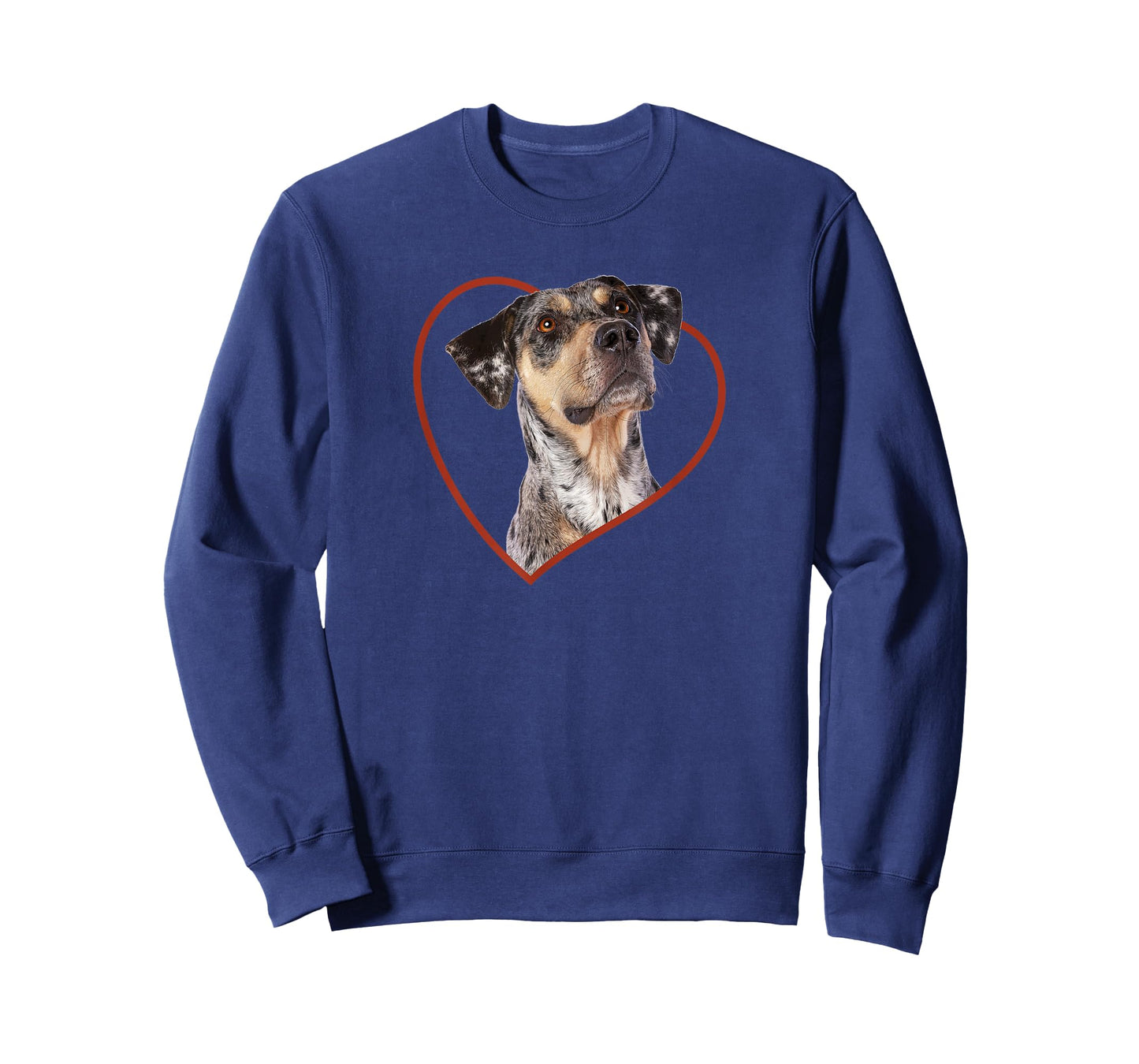Louisiana Catahoula Leopard Dog Portrait Heart T-Shirt