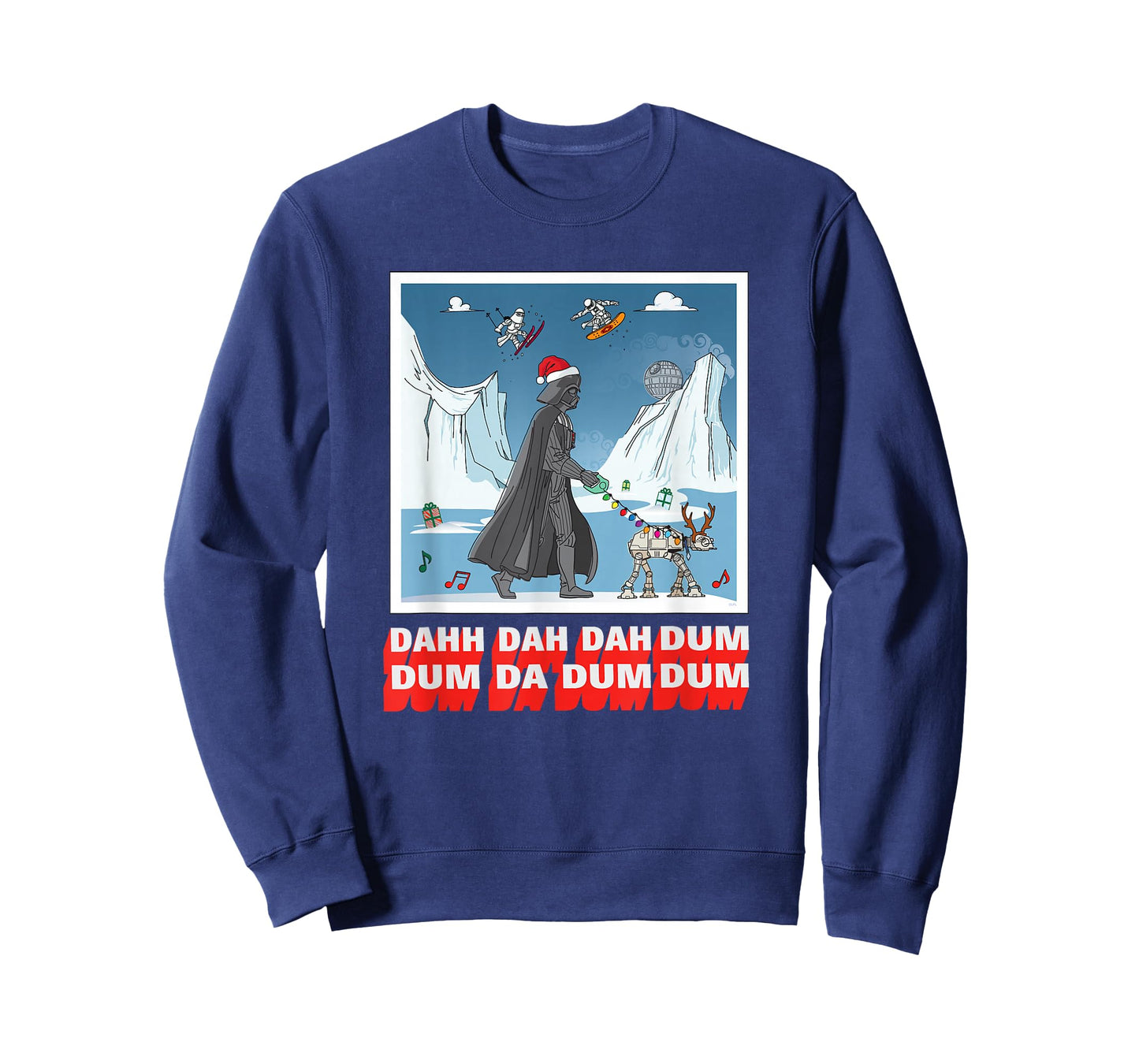 Star Wars Darth Vader AT-AT Dog Walker Christmas Holiday T-Shirt
