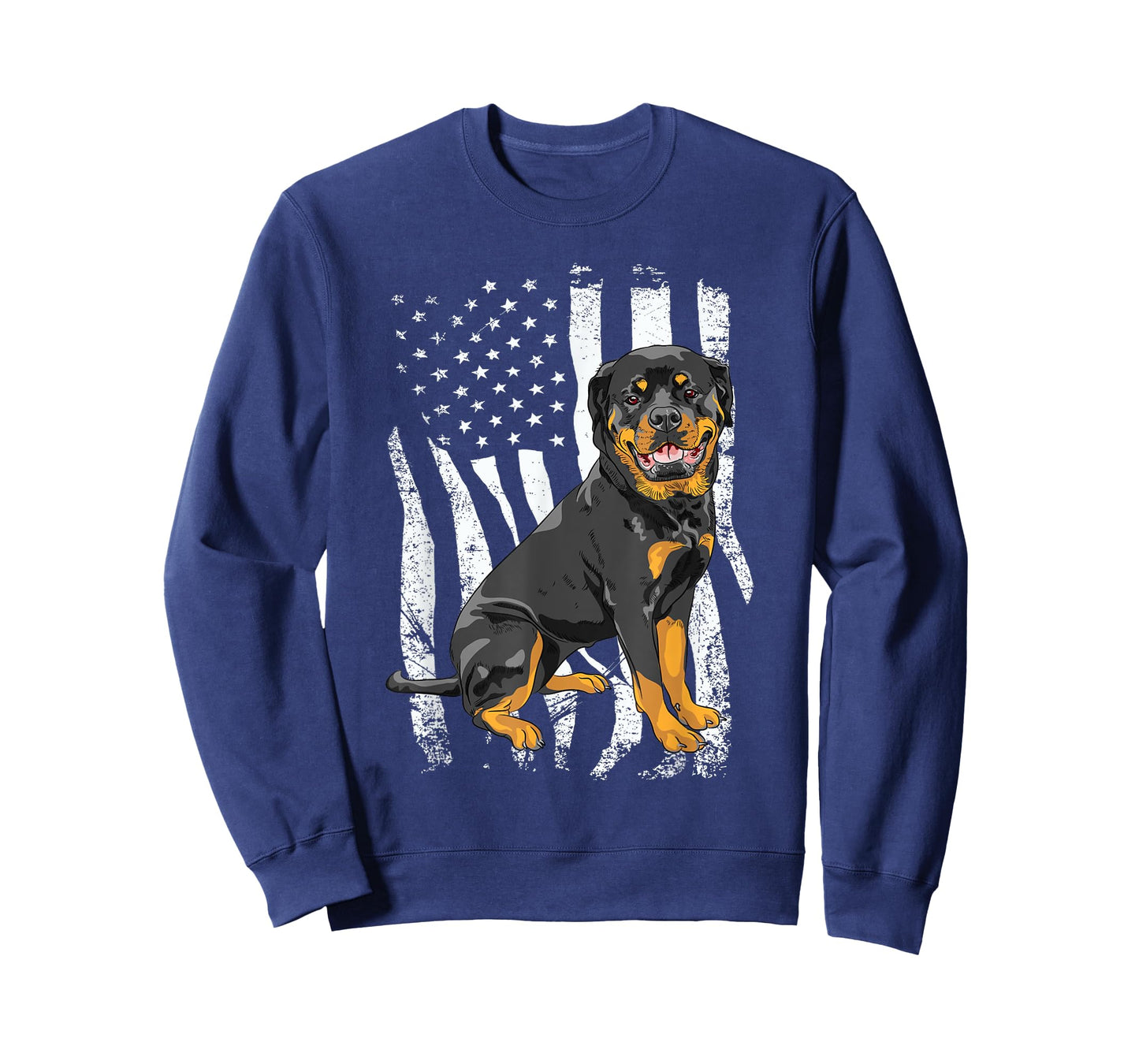 Rottweiler - USA American Flag Puppy Lover Dog Breeder T-Shirt