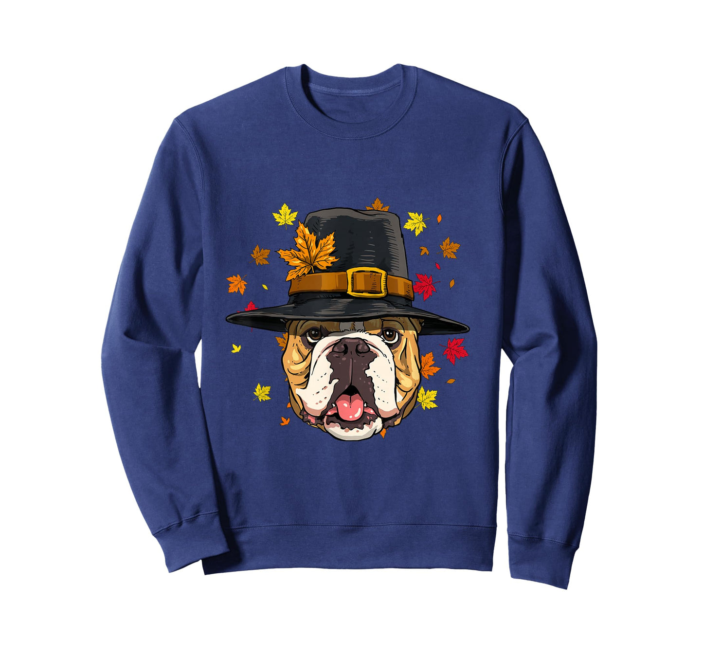 Thanksgiving American Bulldog Pilgrim Turkey Day Autumn Dog T-Shirt