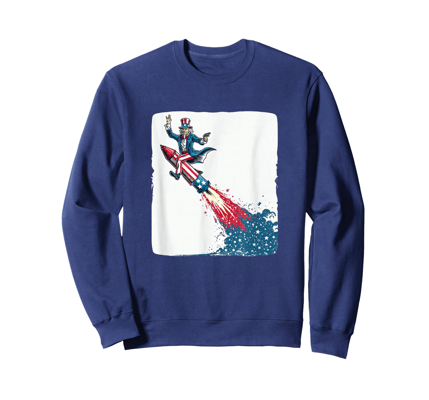 Funny Sam Rocket for Space and US Colors Lovers T-Shirt