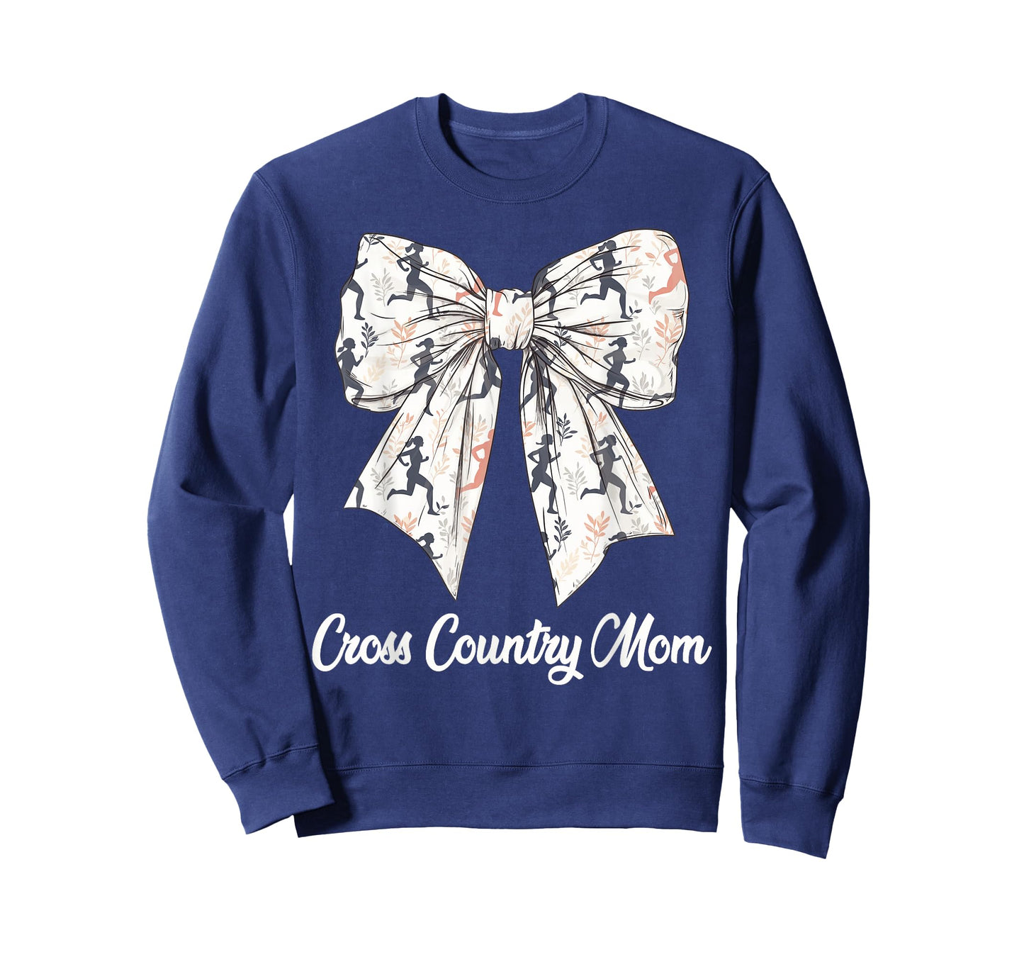 Cross Country Mom Coquette Bow Cute XC Lovers Mothers Day T-Shirt