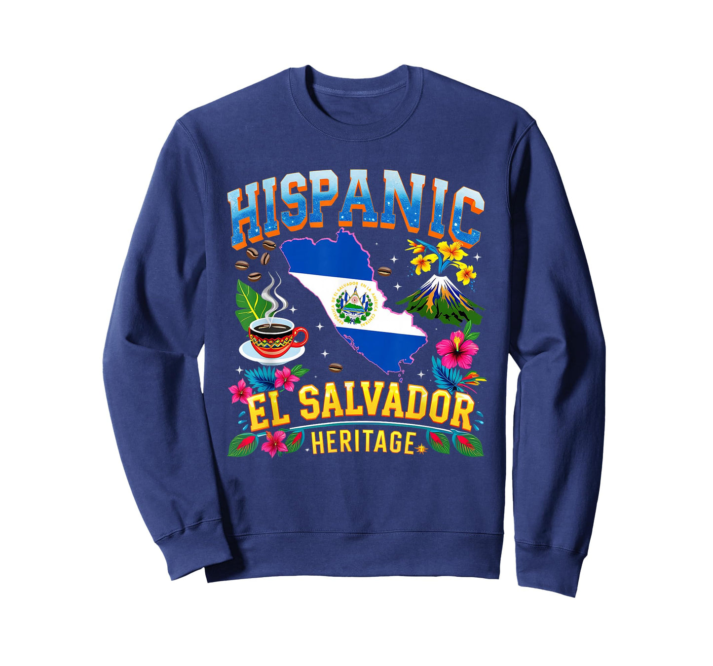 El Salvador Heritage Pride Hispanic Roots T-Shirt