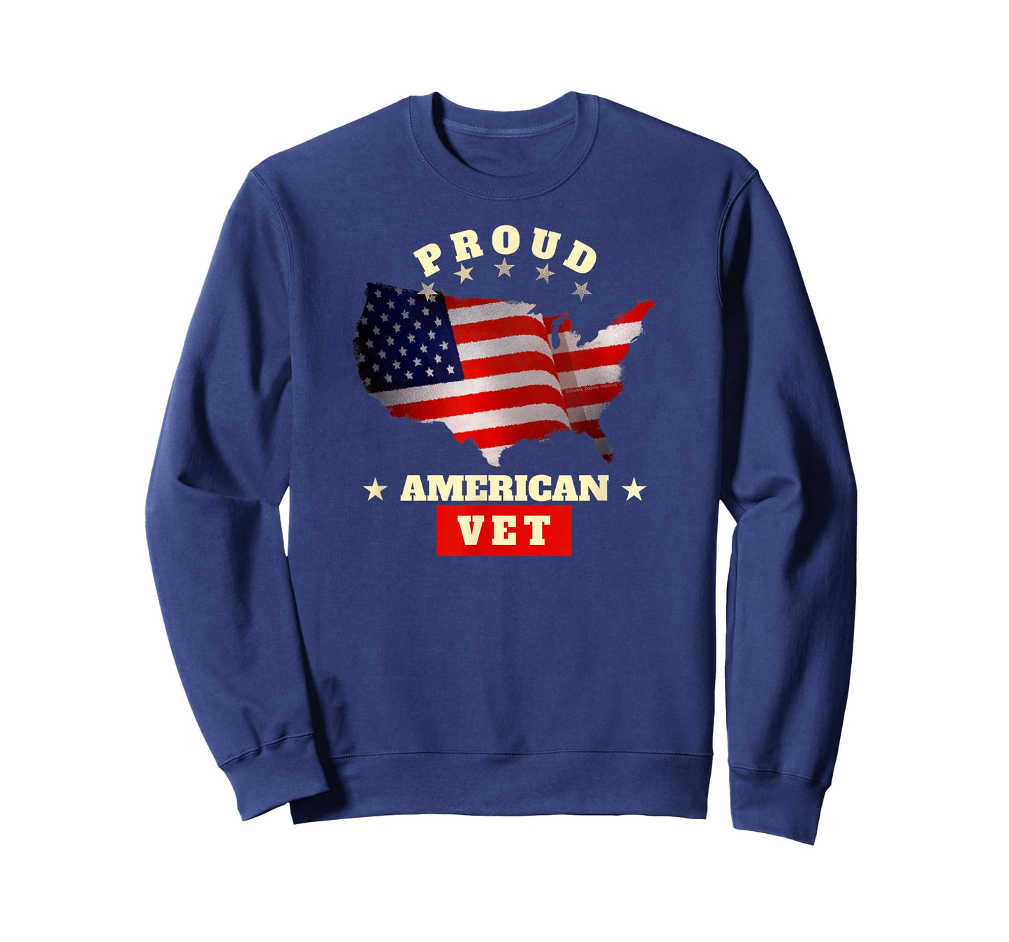 USA Flag Patriotic Proud American VET - Veterans T-Shirt