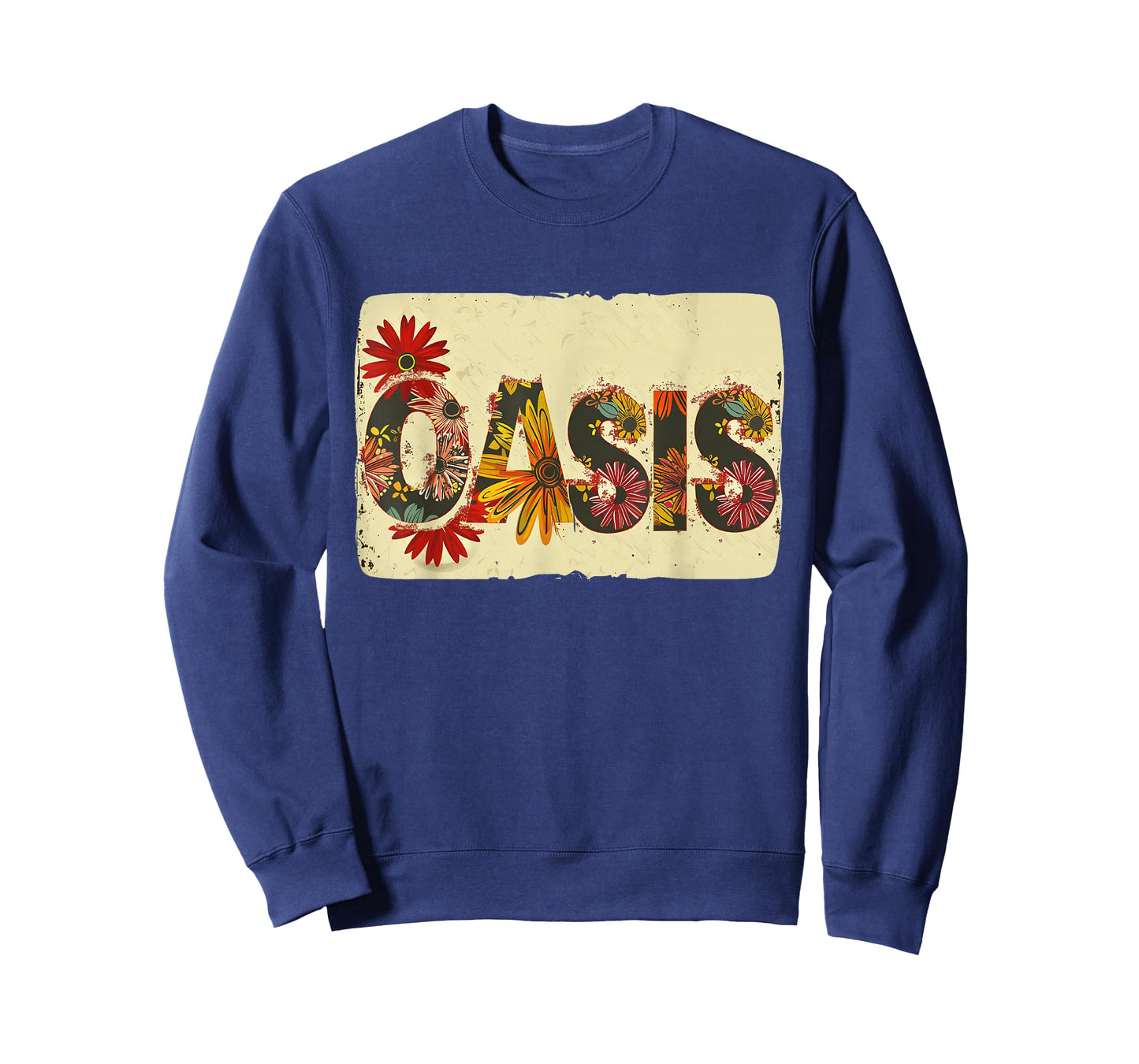 Colorful Oasis Statement with Flowers T-Shirt