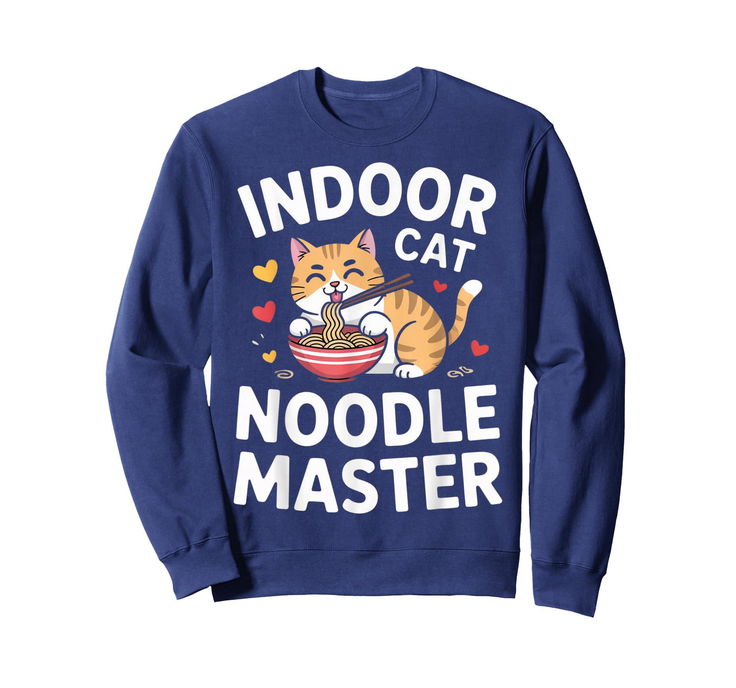Indoor Cat Noodle Master Kawaii Ramen Cat Lover T-Shirt