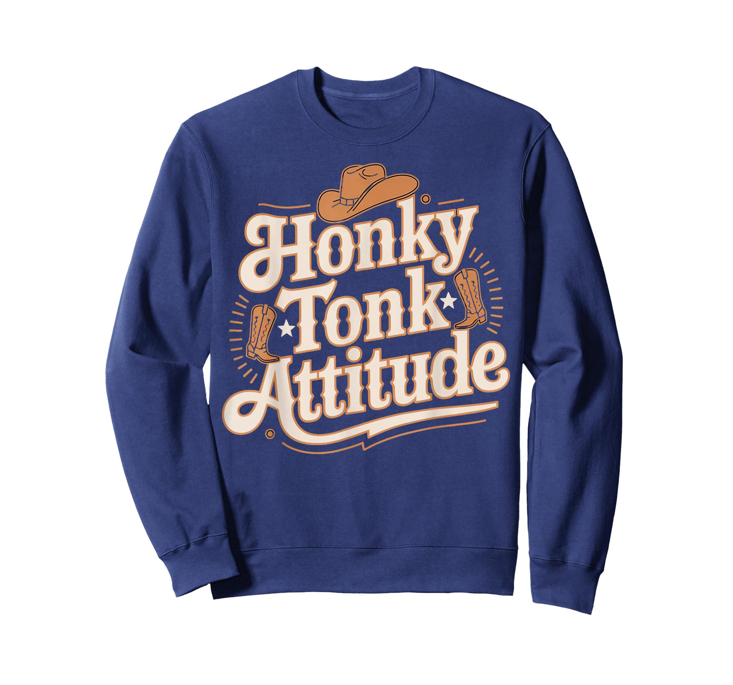 Honky Tonk Attitude Western Farm Musician Honky Tonk T-Shirt