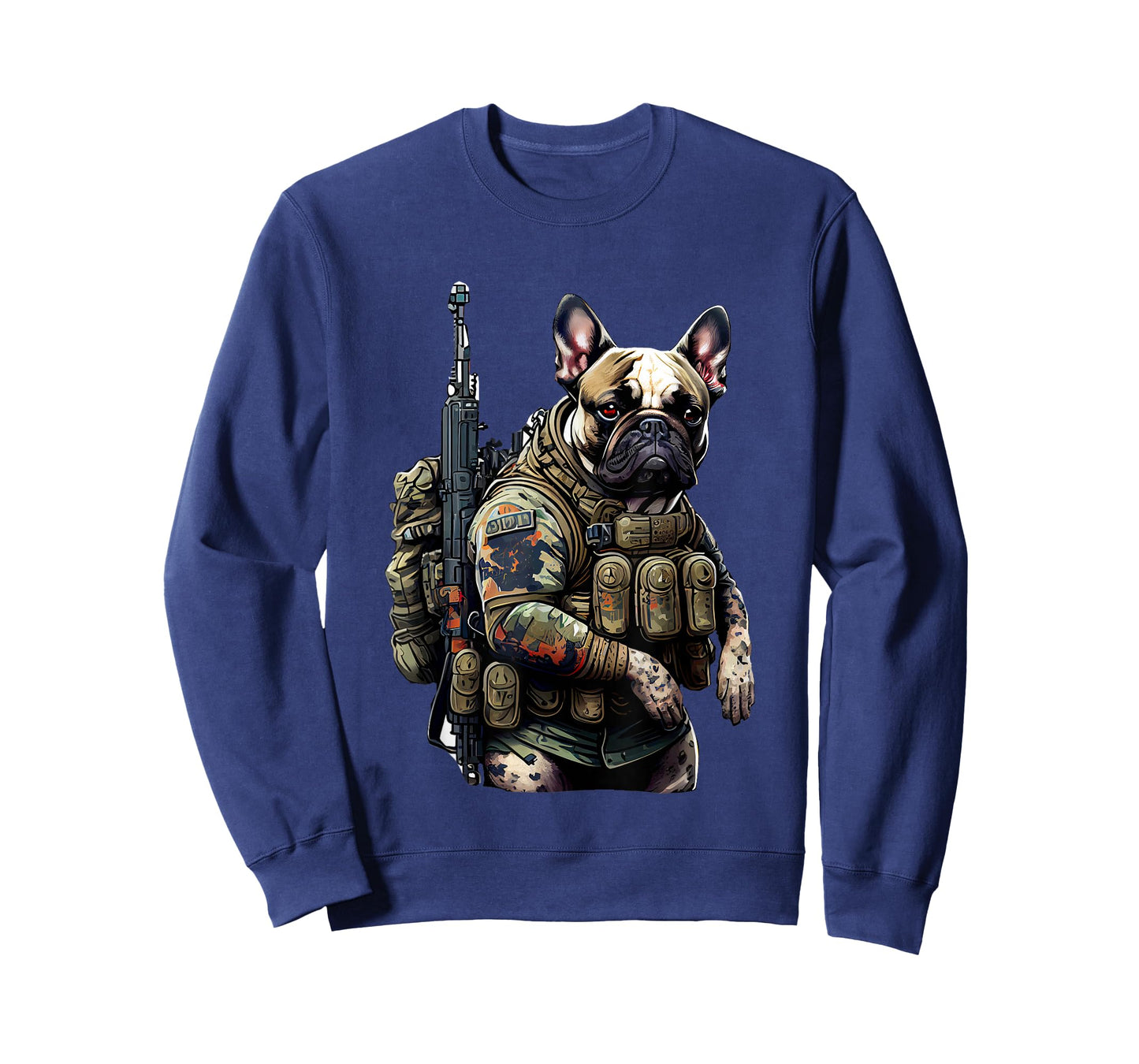 French Bulldog Tactical Military Warrior T-Shirt