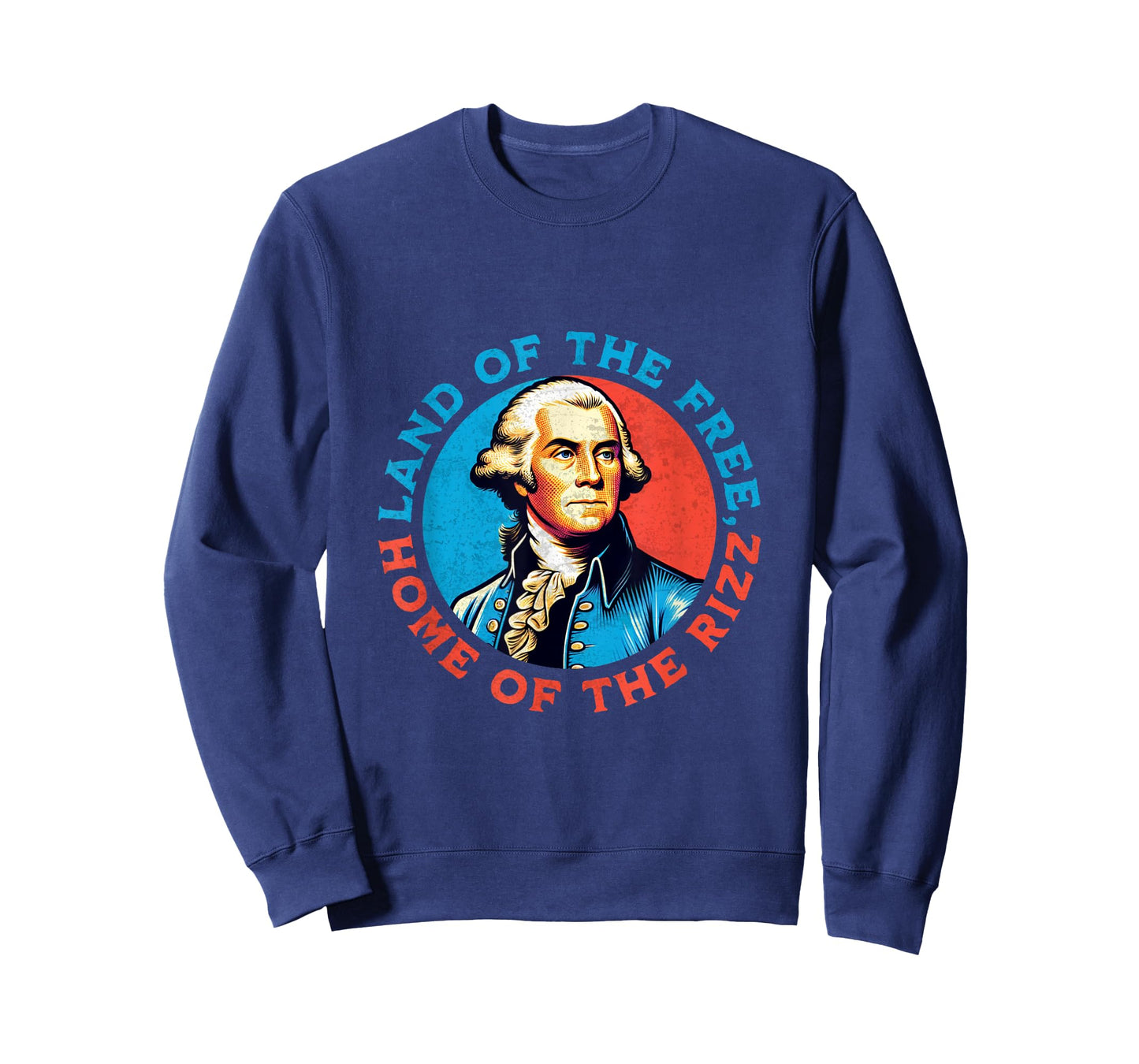 Land of the Free George Washington Funny 4th of July Men T-Shirt
