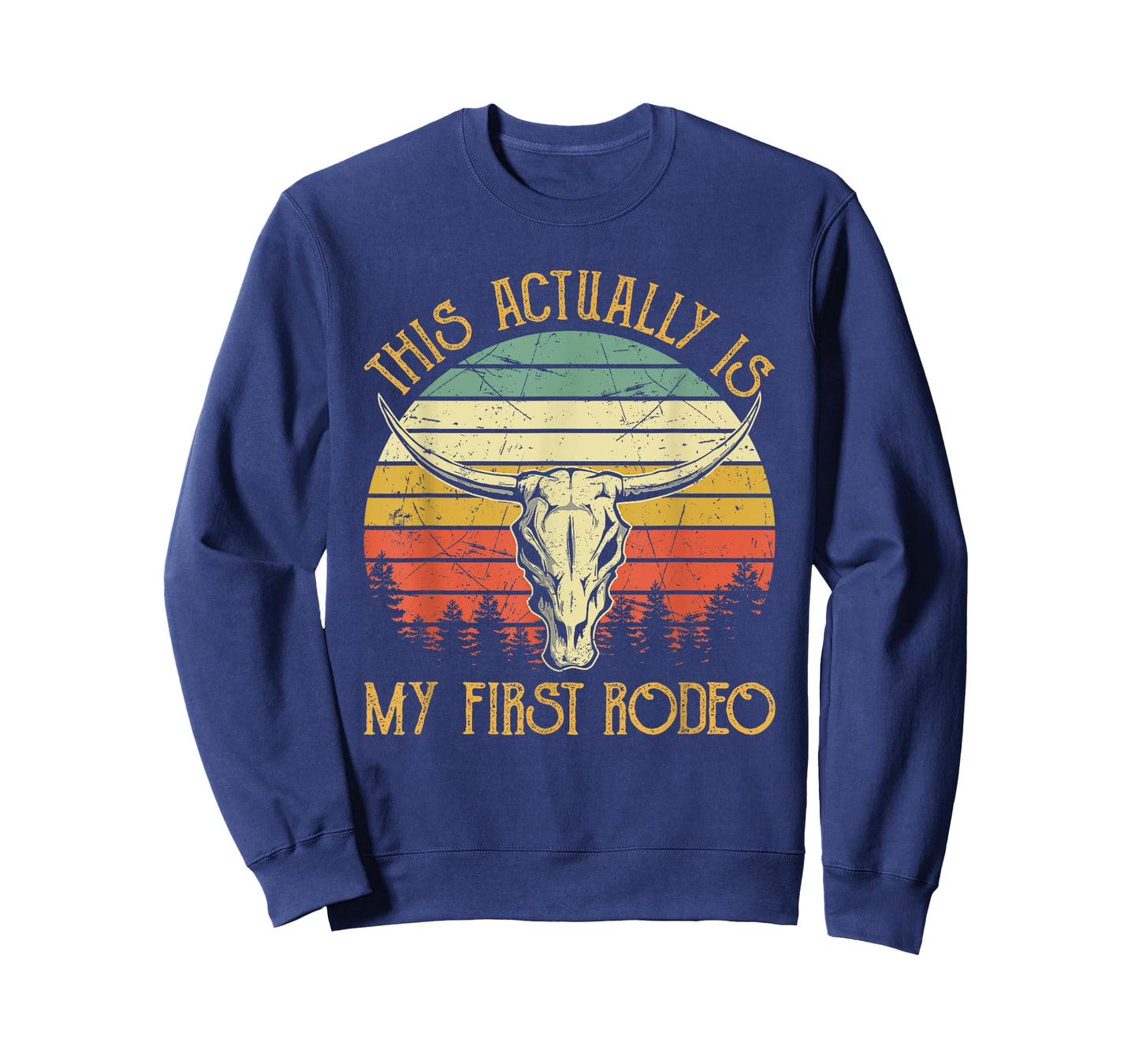 This Actually Is My First Rodeo Country Western Bull Skull T-Shirt