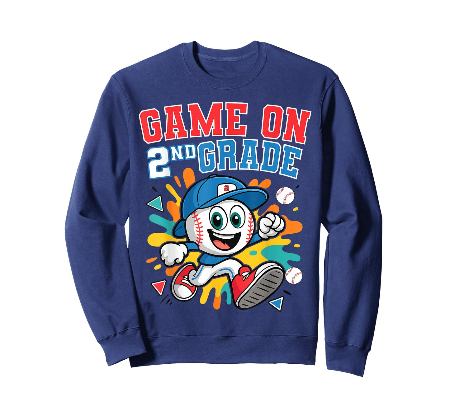 2nd Grade Back to School Baseball Drip Game On Funny T-Shirt