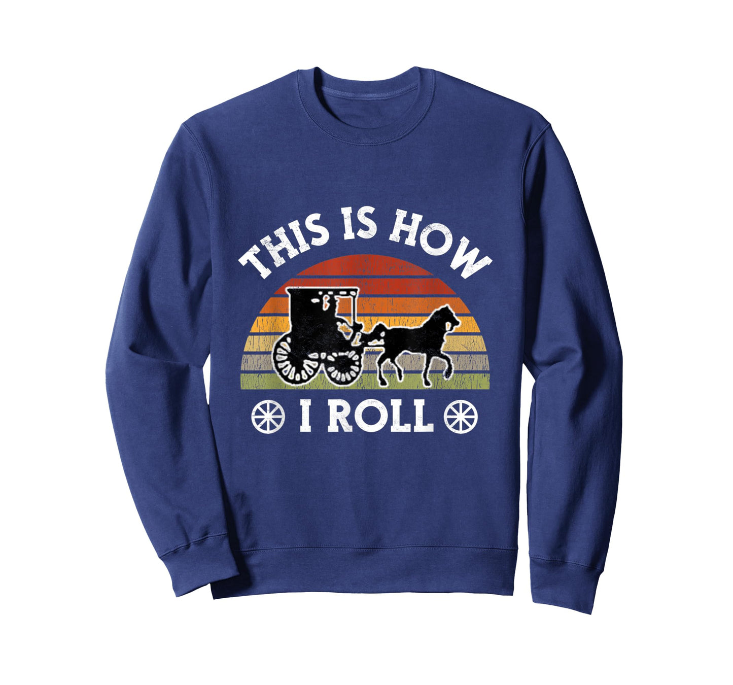 Funny Amish Horse & Buggy This is How I Roll Lancaster Pa. T-Shirt