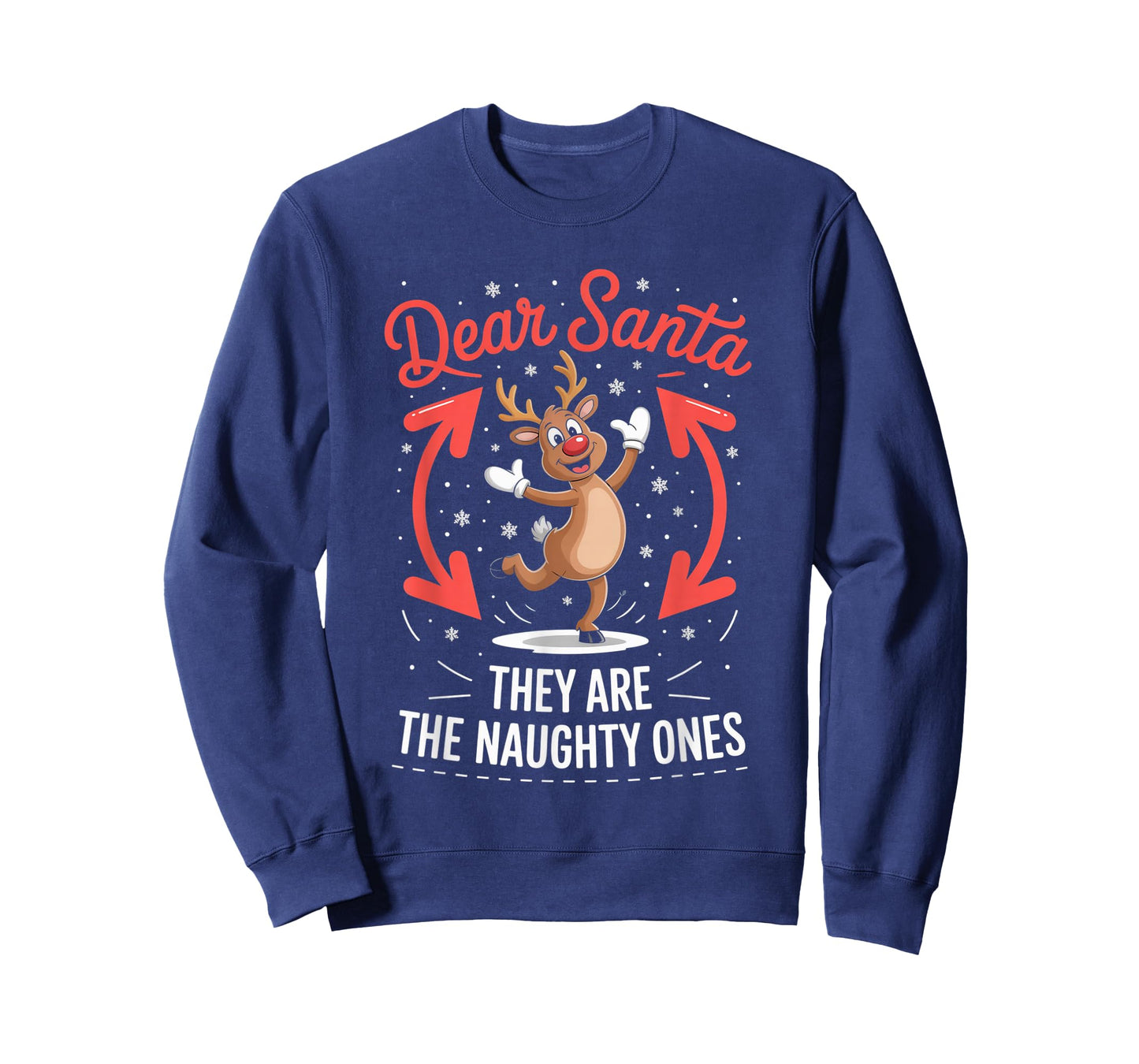 Dear Santa They are The Naughty Ones Funny Christmas Winter T-Shirt