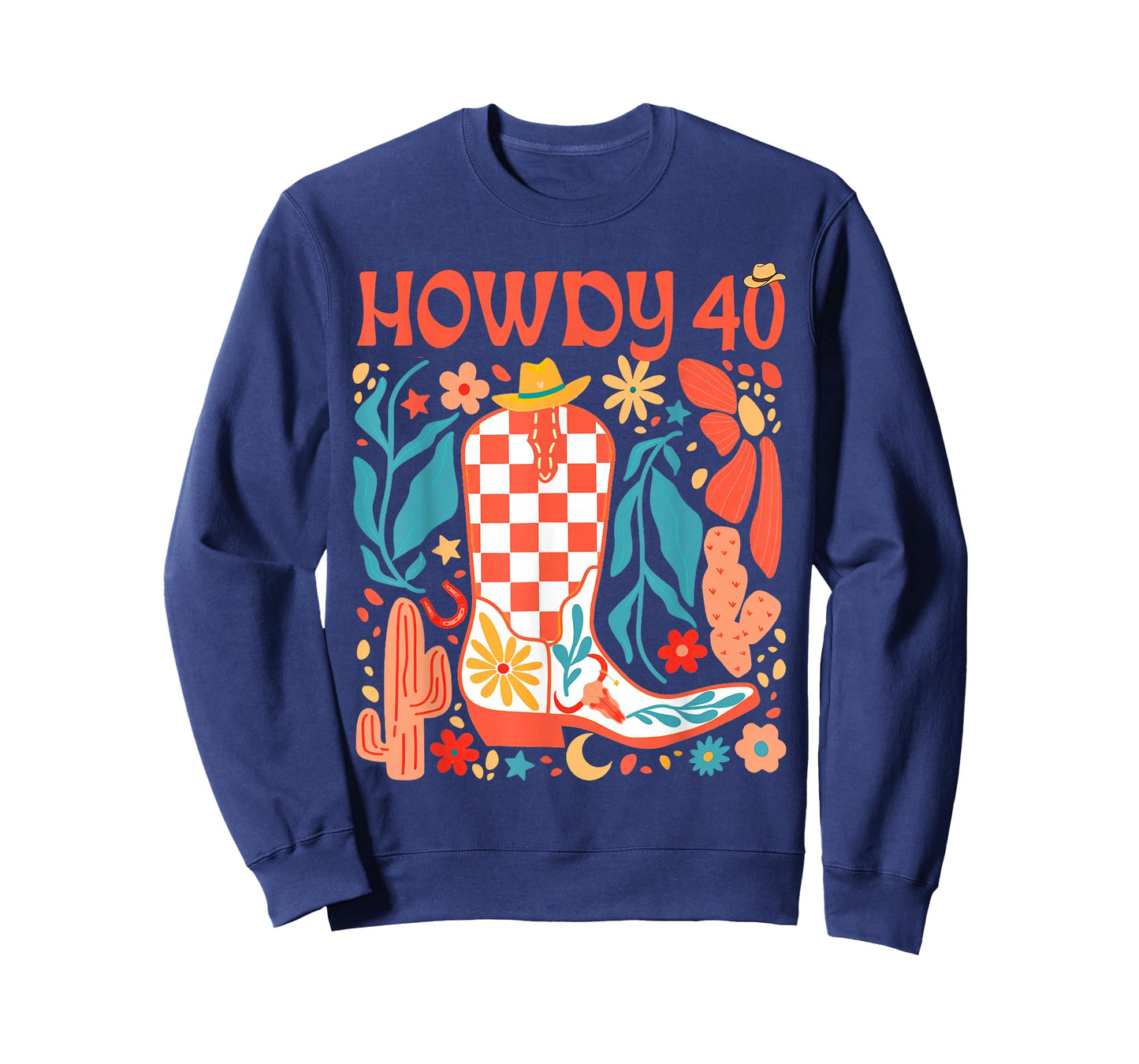 40th Birthday Western Country Life Wild West Rodeo Howdy 40 T-Shirt