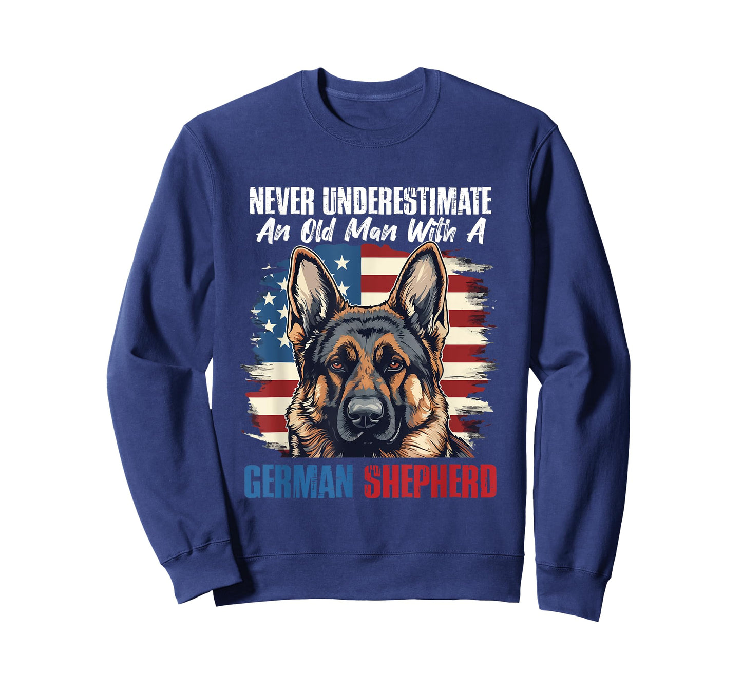 German Shepherd Dog Breed Never Underestimate an Old Man T-Shirt