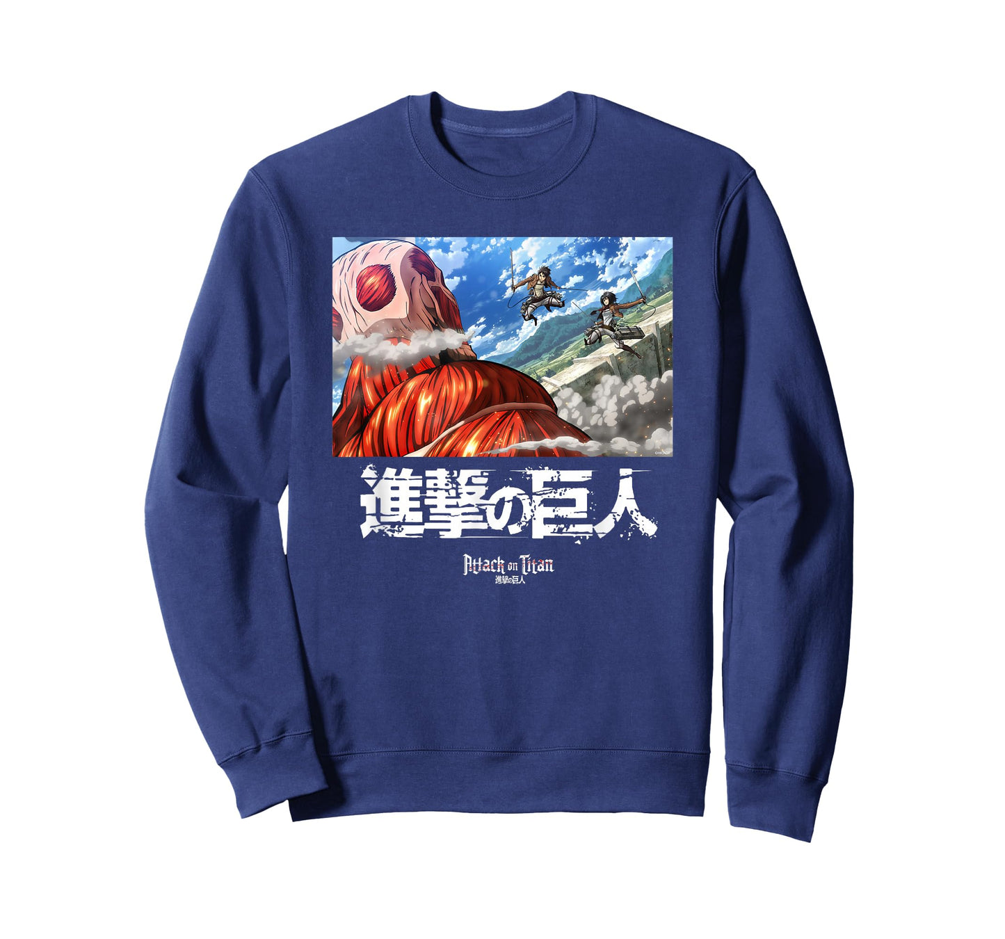 Attack on Titan Fighting Colossal Titan Scene Anime T-Shirt