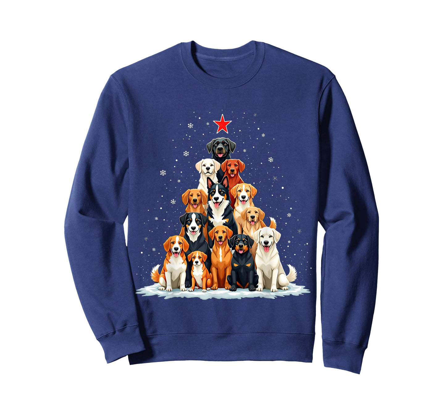 Dog Christmas Tree Dog Xmas Tree Women Men Boys Girls Kids T-Shirt