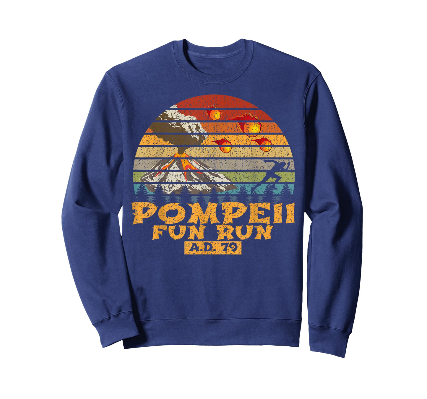 Pompeii Fun Run Display Vintage Retro Distressed T-Shirt