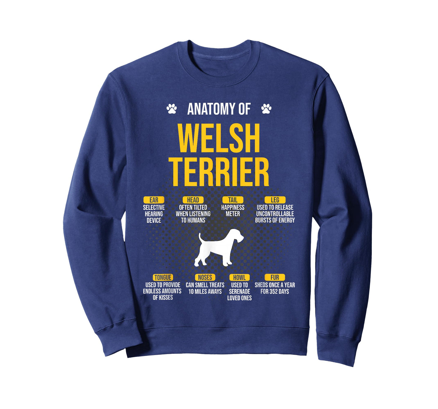Anatomy Of Welsh Terrier Dog Lover T-Shirt
