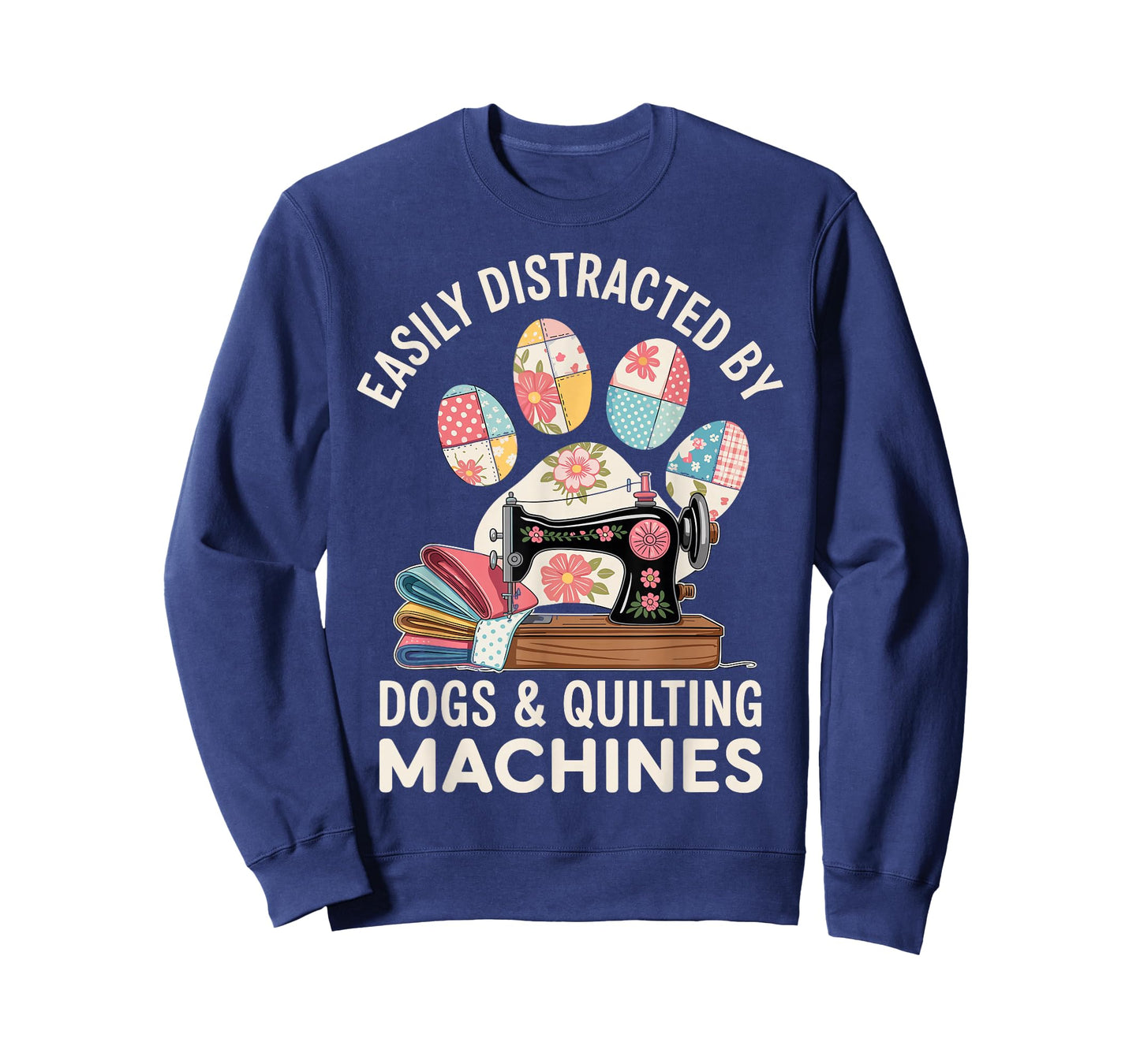 Dogs And Quilting Machines Quilt Funny Quilting T-Shirt