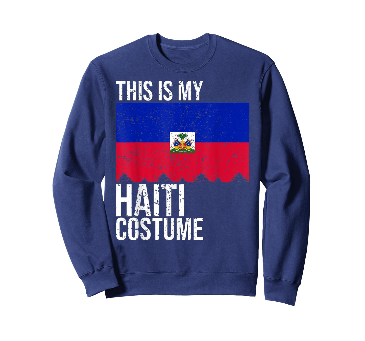 Vintage This is my Haiti Flag Costume For Halloween T-Shirt