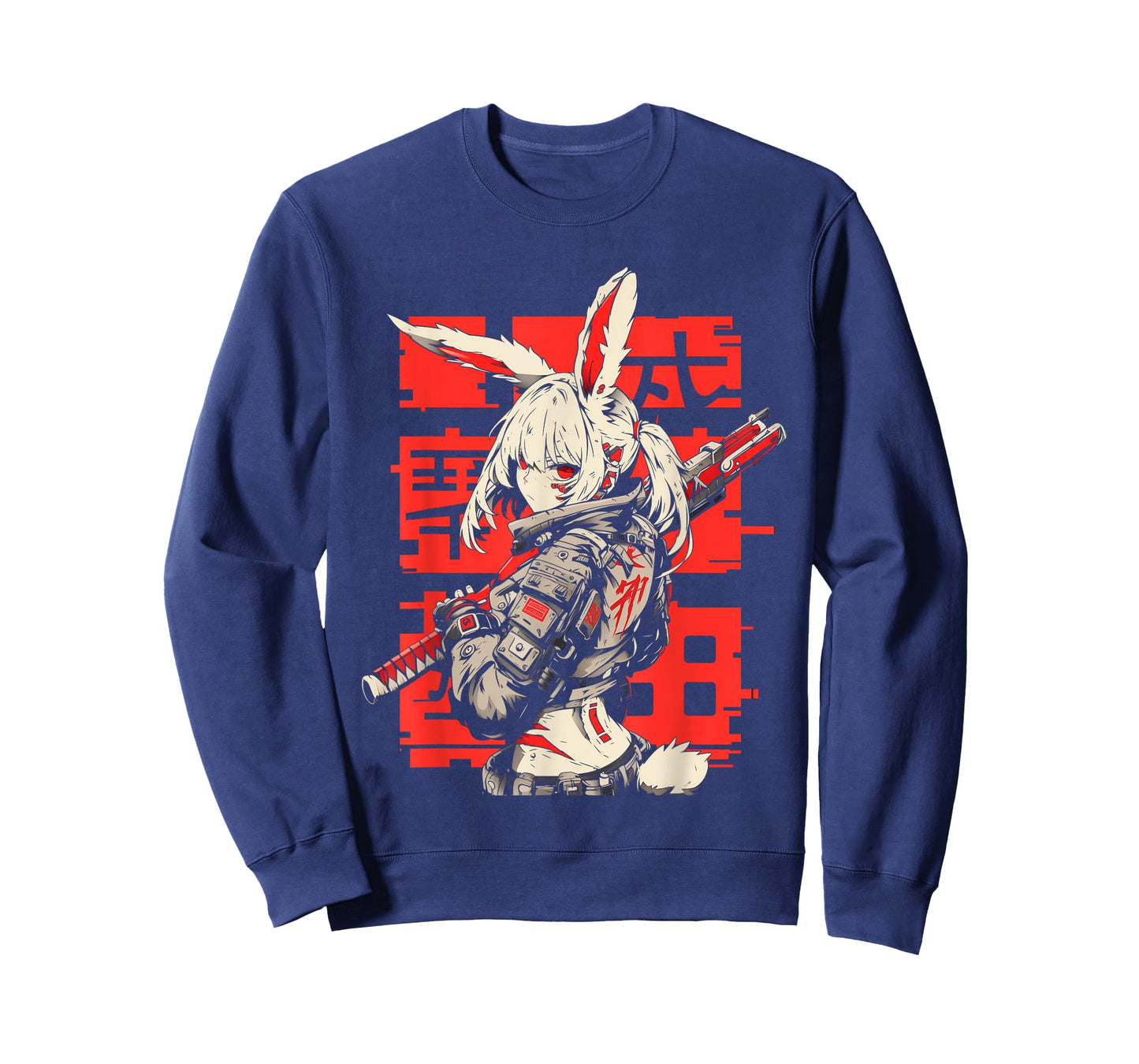 Anime Manga Cyberpunk Aesthetic Techwear Harajuku Bunny Girl T-Shirt