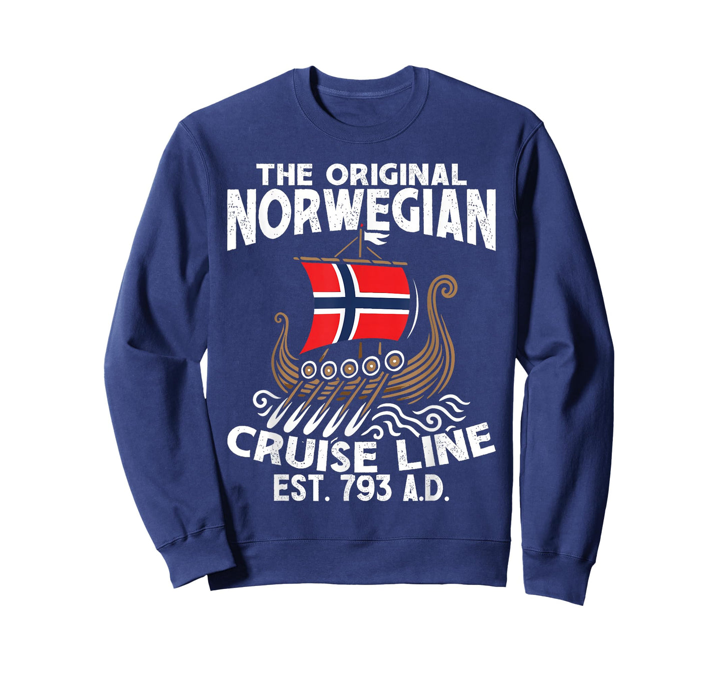 Norway Flag Boat Original Norwegian Cruise Line T-Shirt