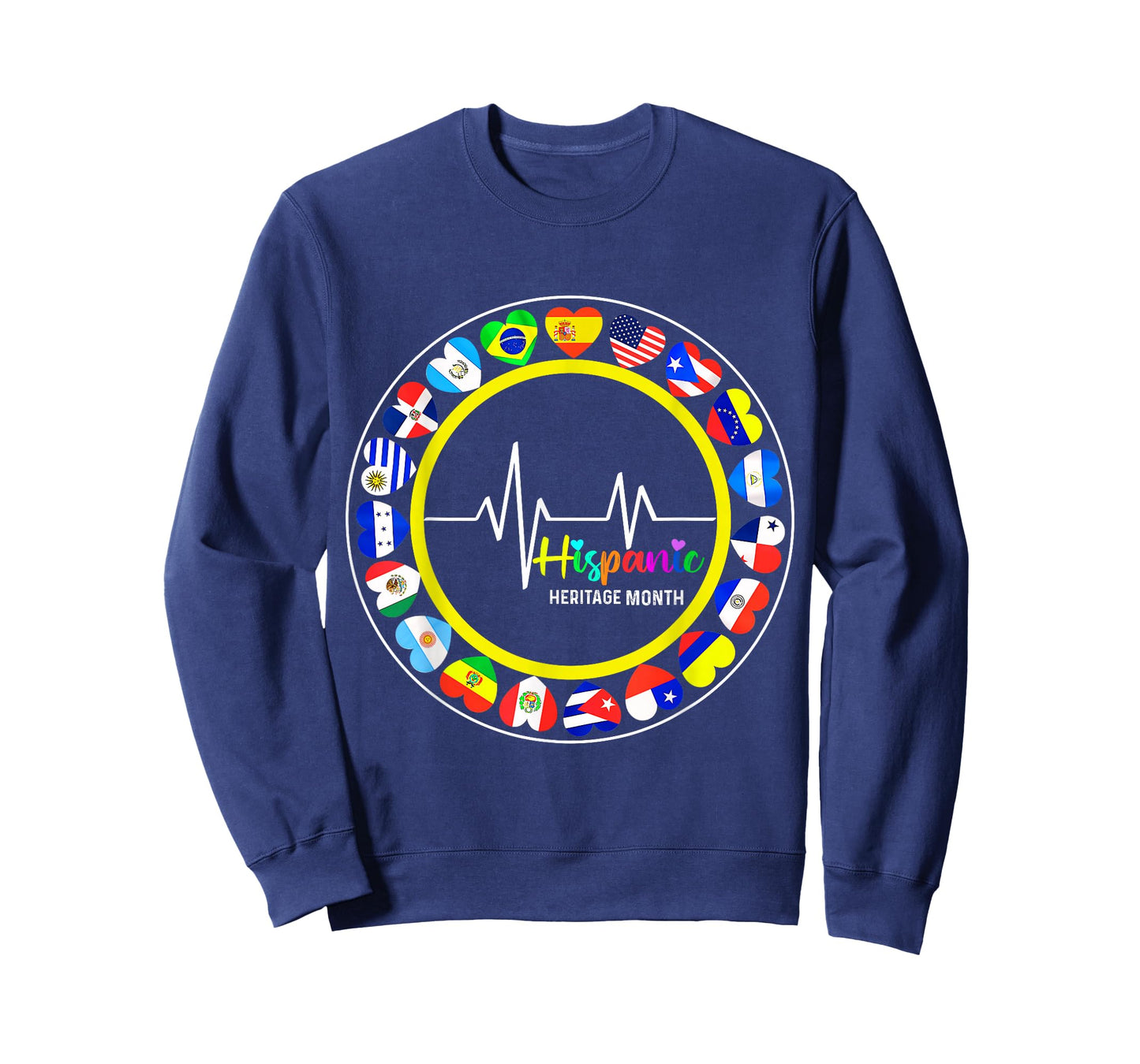 Hispanic Heritage Month All Countries Heart T-Shirt