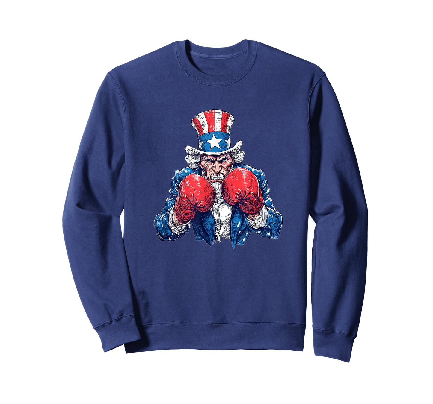 US Sam with Boxing Gloves for Sport and Patriotic Lovers T-Shirt