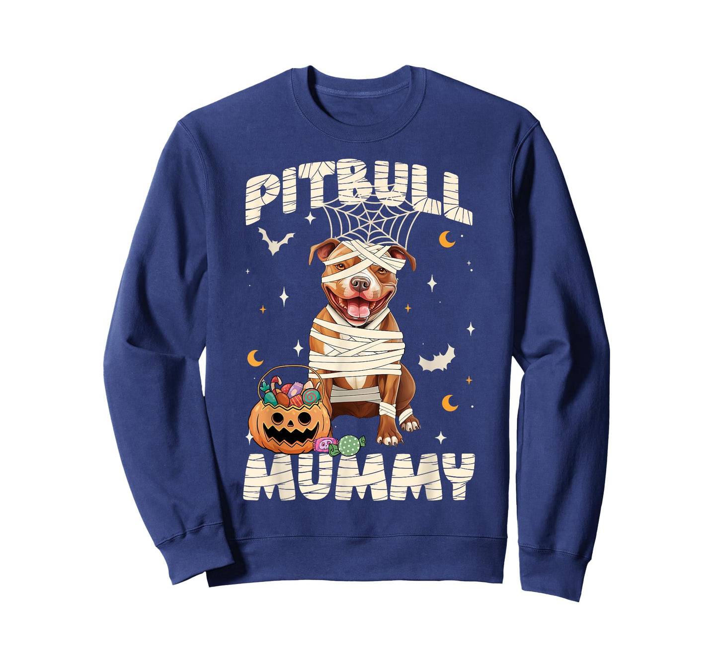 Halloween Costume Pitbull Lover Mummy Dog Owner Men Women T-Shirt