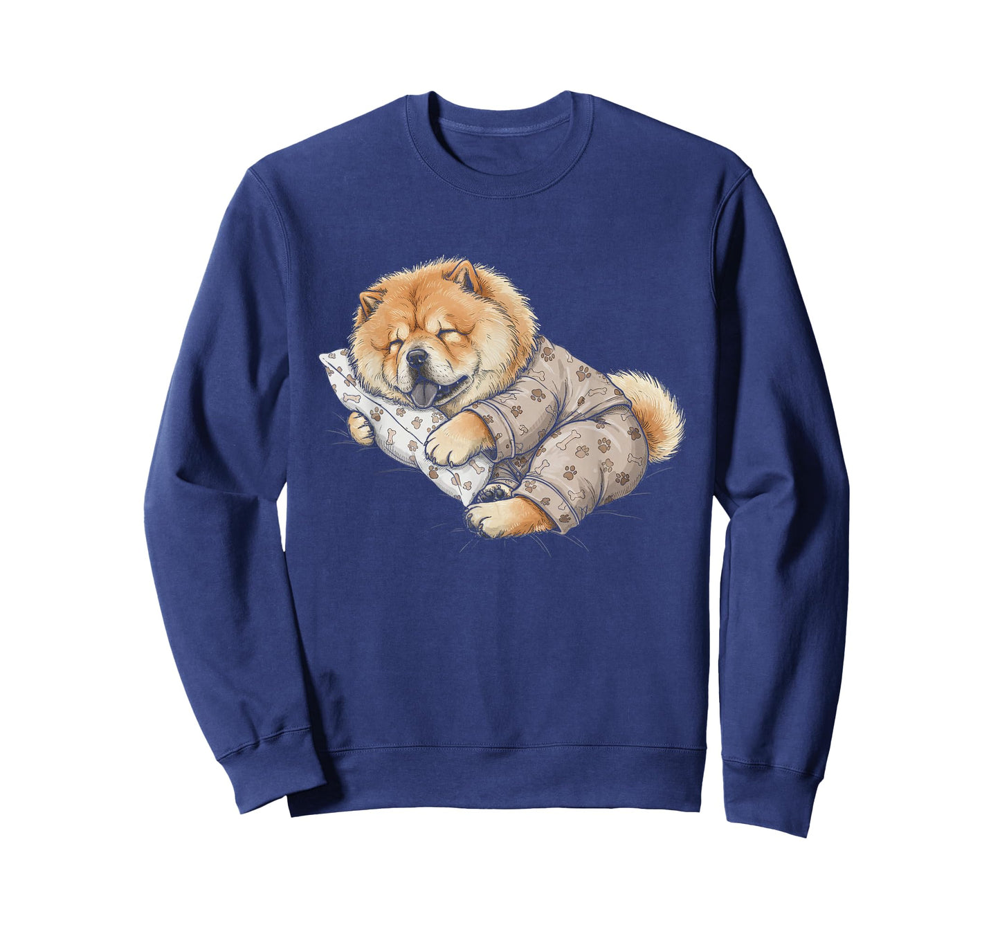 Funny Sleepy Chow Chow Pajama Men Women Kids T-Shirt