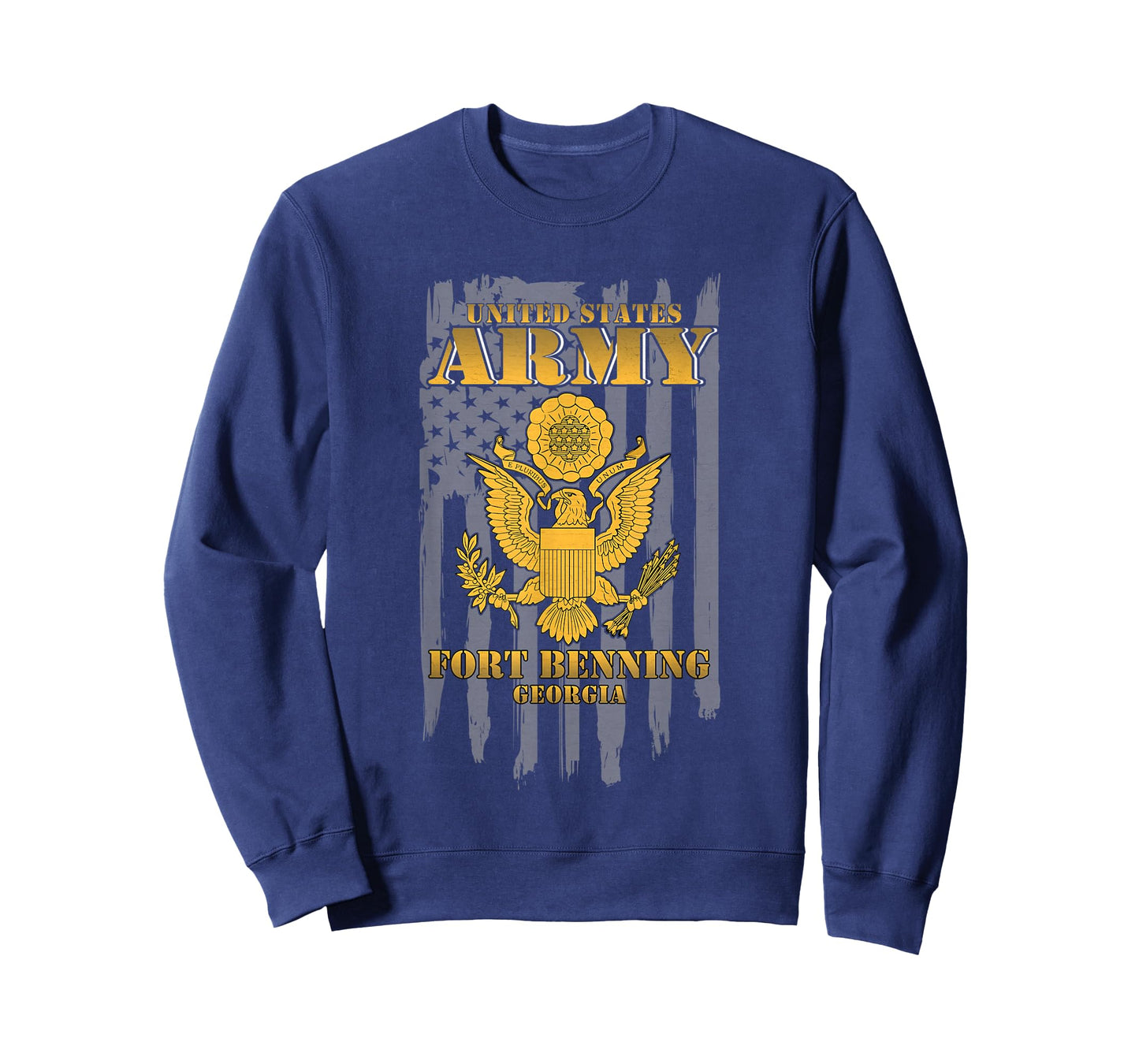 Fort Benning Georgia Ga US Army American Flag Vintage Gift Women Men T-Shirt