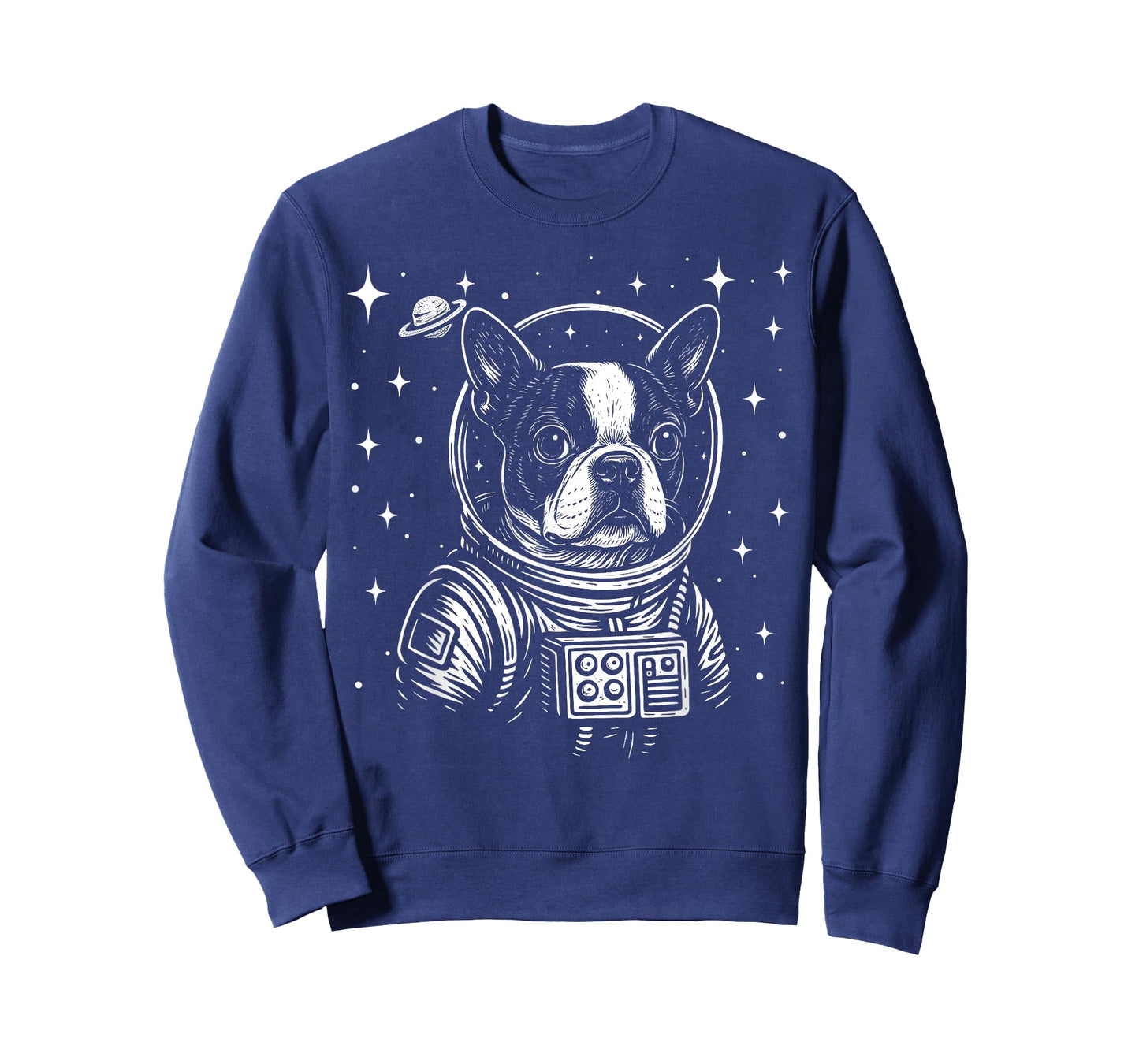 Astronaut Boston Terrier Space Galaxy Dog Lovers T-Shirt