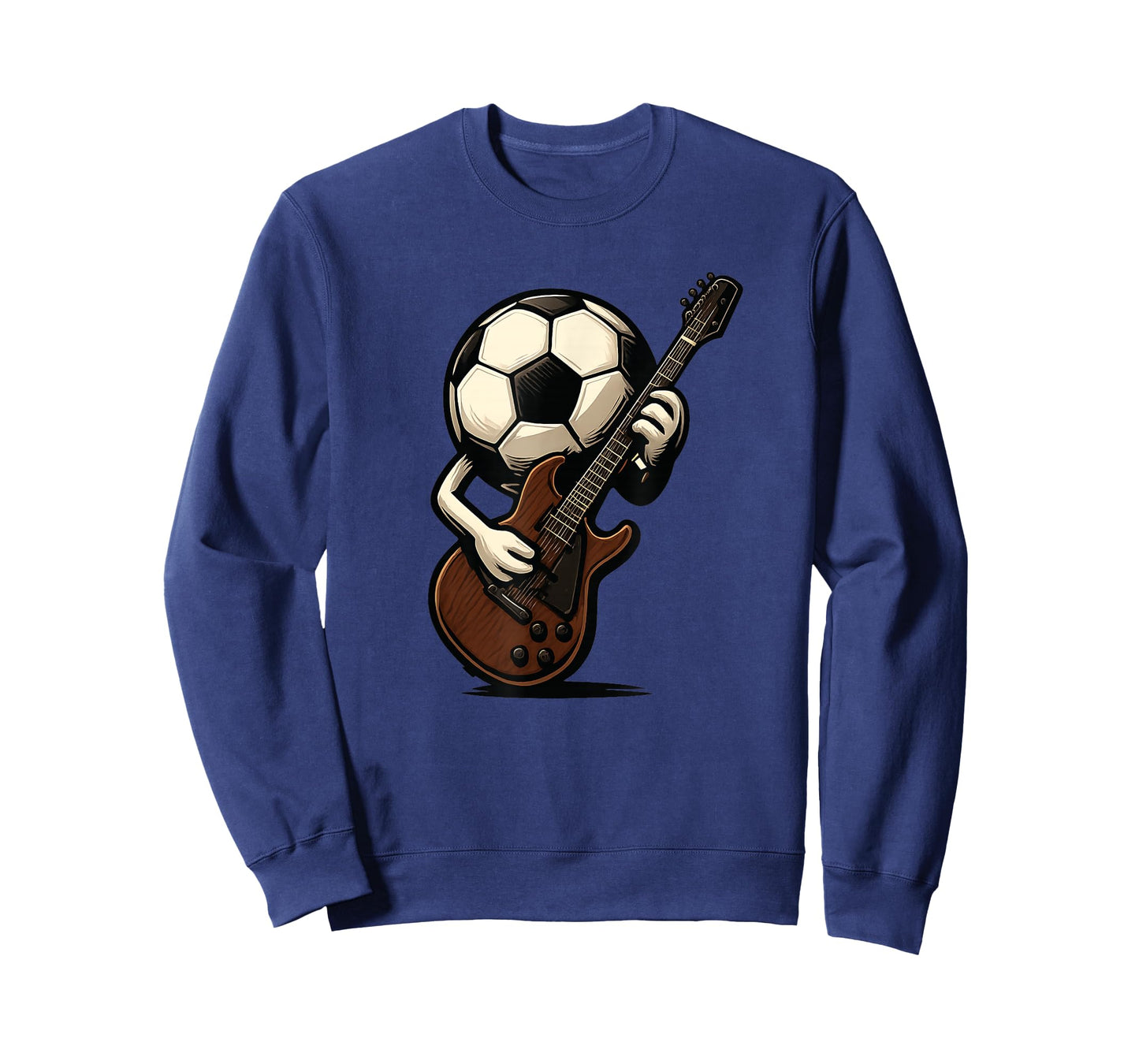 Awesome Soccer with Guitar for a Cool Rocking Look T-Shirt
