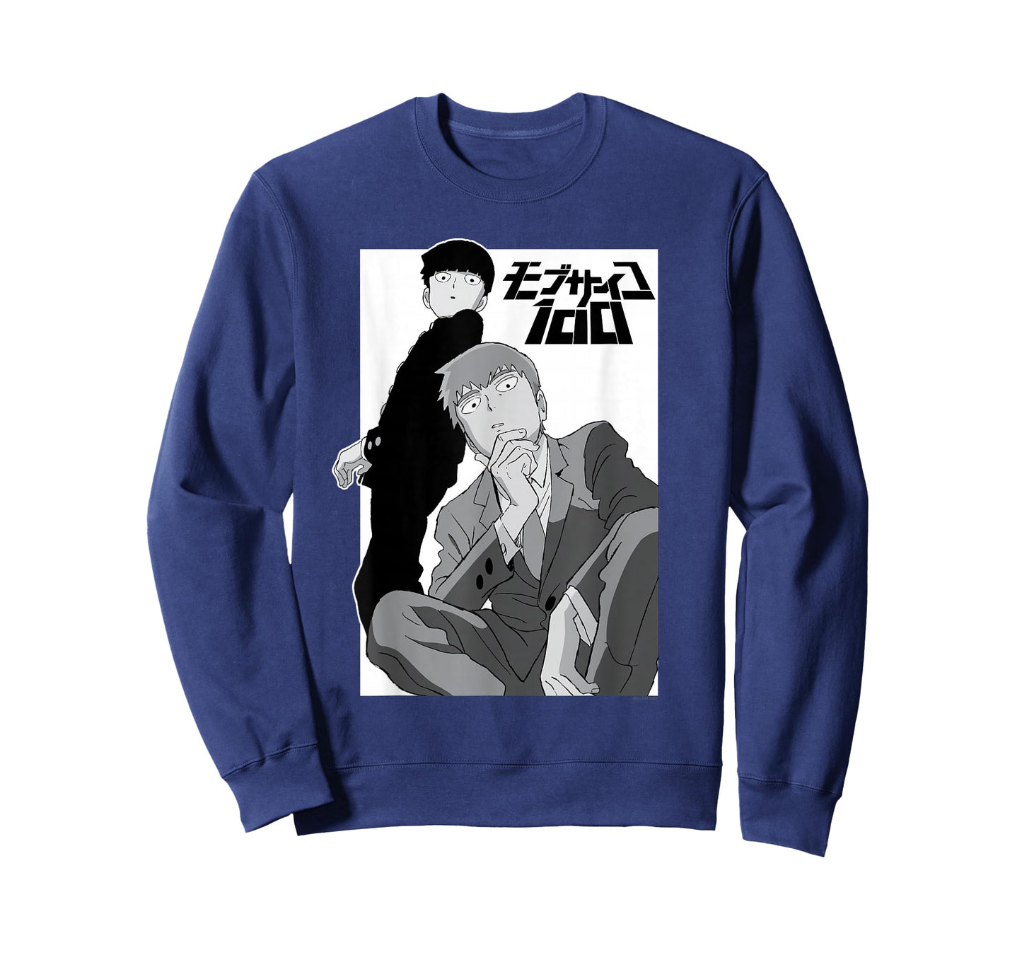 Mob Psycho 100 Black and White Shigeo and Arataka Anime T-Shirt