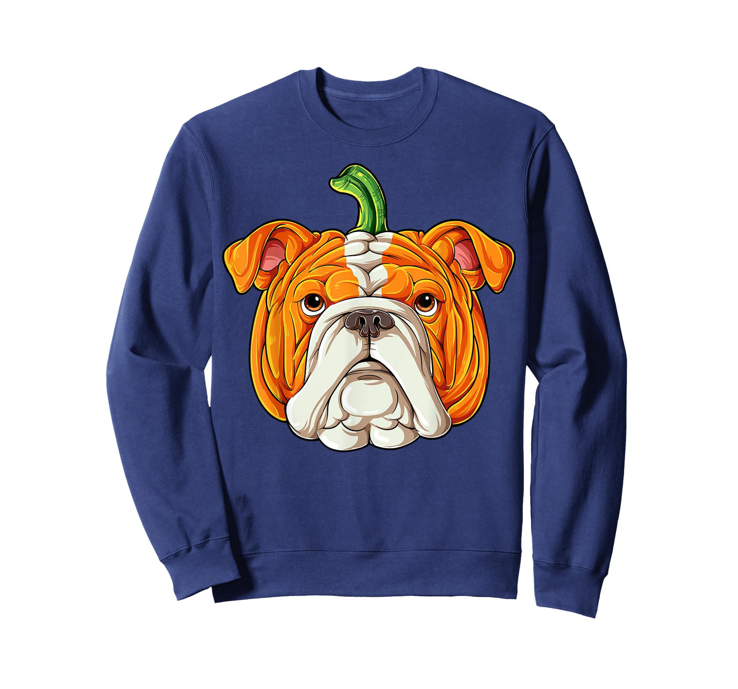 English Bulldog Pumpkin Halloween Thanksgiving Men Women Dog T-Shirt