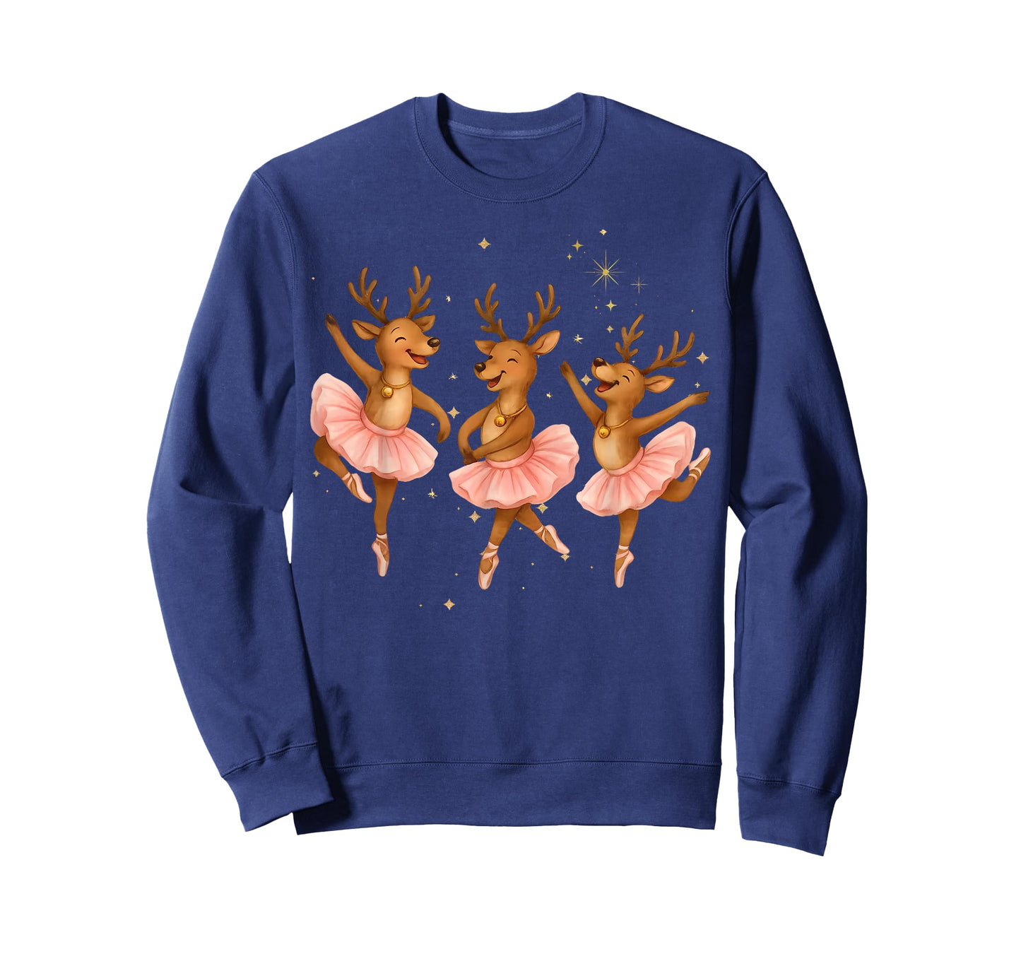 Reindeer Dancing Ballet Ballerinas Christmas Dancer Teacher T-Shirt