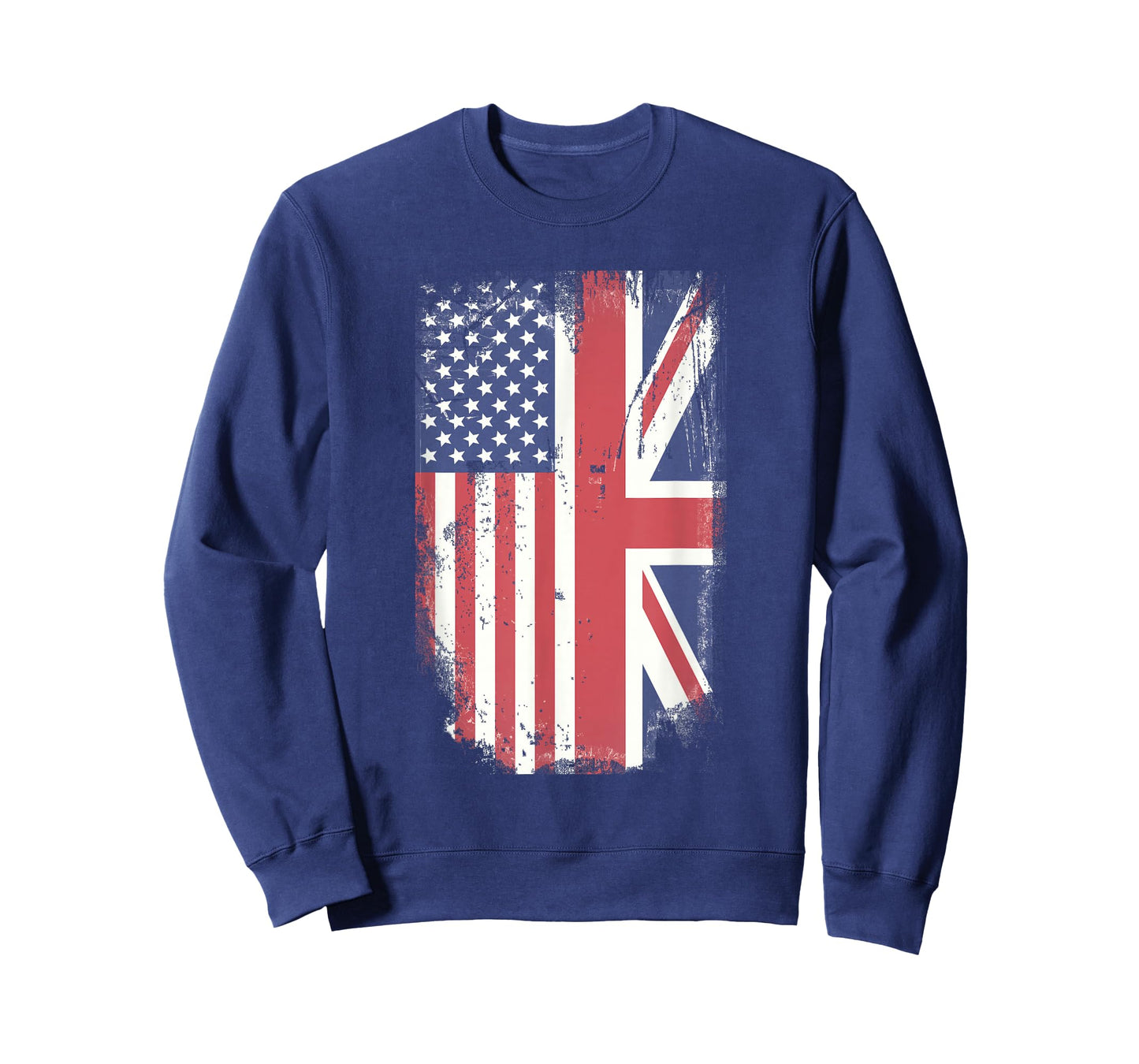 American Flag & British Flag USA UK Stars Stripes Union Jack T-Shirt