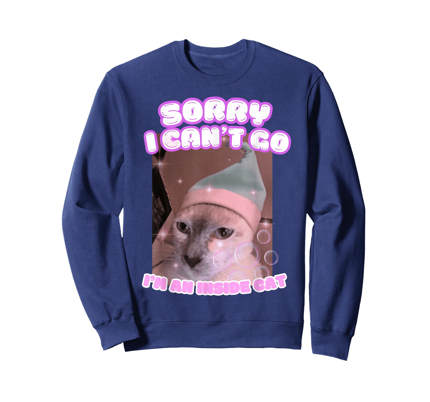 Sorry I Can't Go I'm an Inside Cat Meme T-Shirt