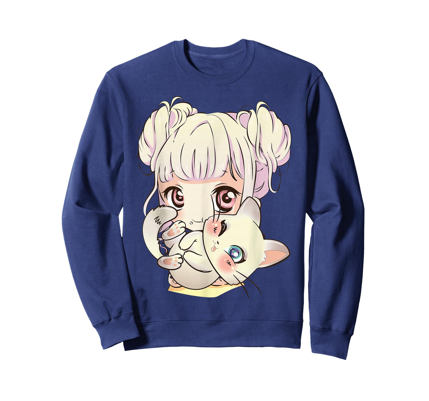 Cute Anime and Cats for Teen Manga Kawaii Graphic Otaku T-Shirt
