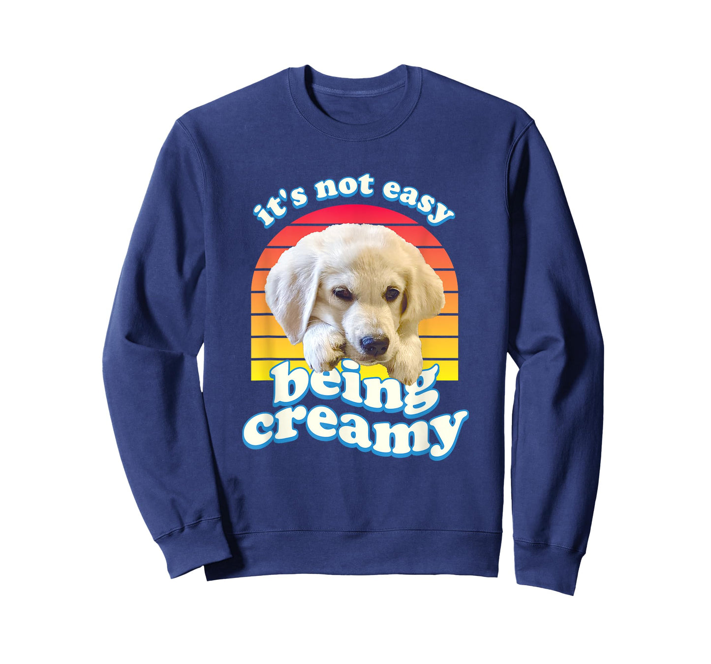 English Cream Golden Retriever Funny ECGR Puppy Vintage 80's T-Shirt
