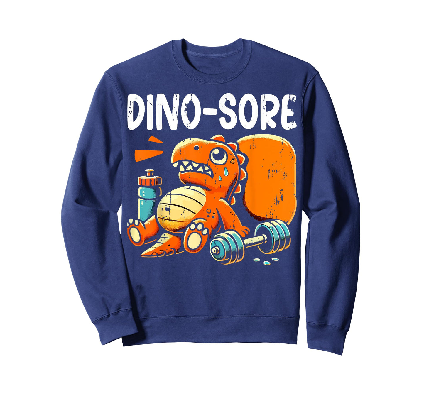Dino Sore Exercise Funny Graphic Workout Gym Men Women T-Shirt