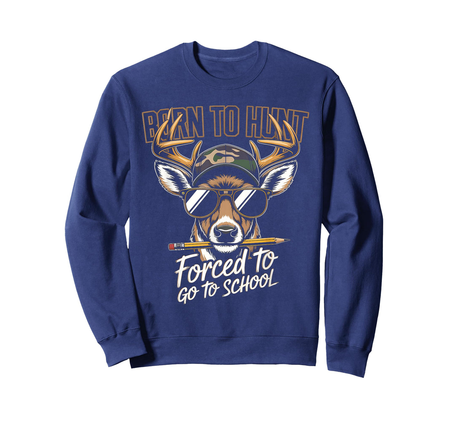 Forced to Go to School Deer Hunting Boy Camo T-Shirt