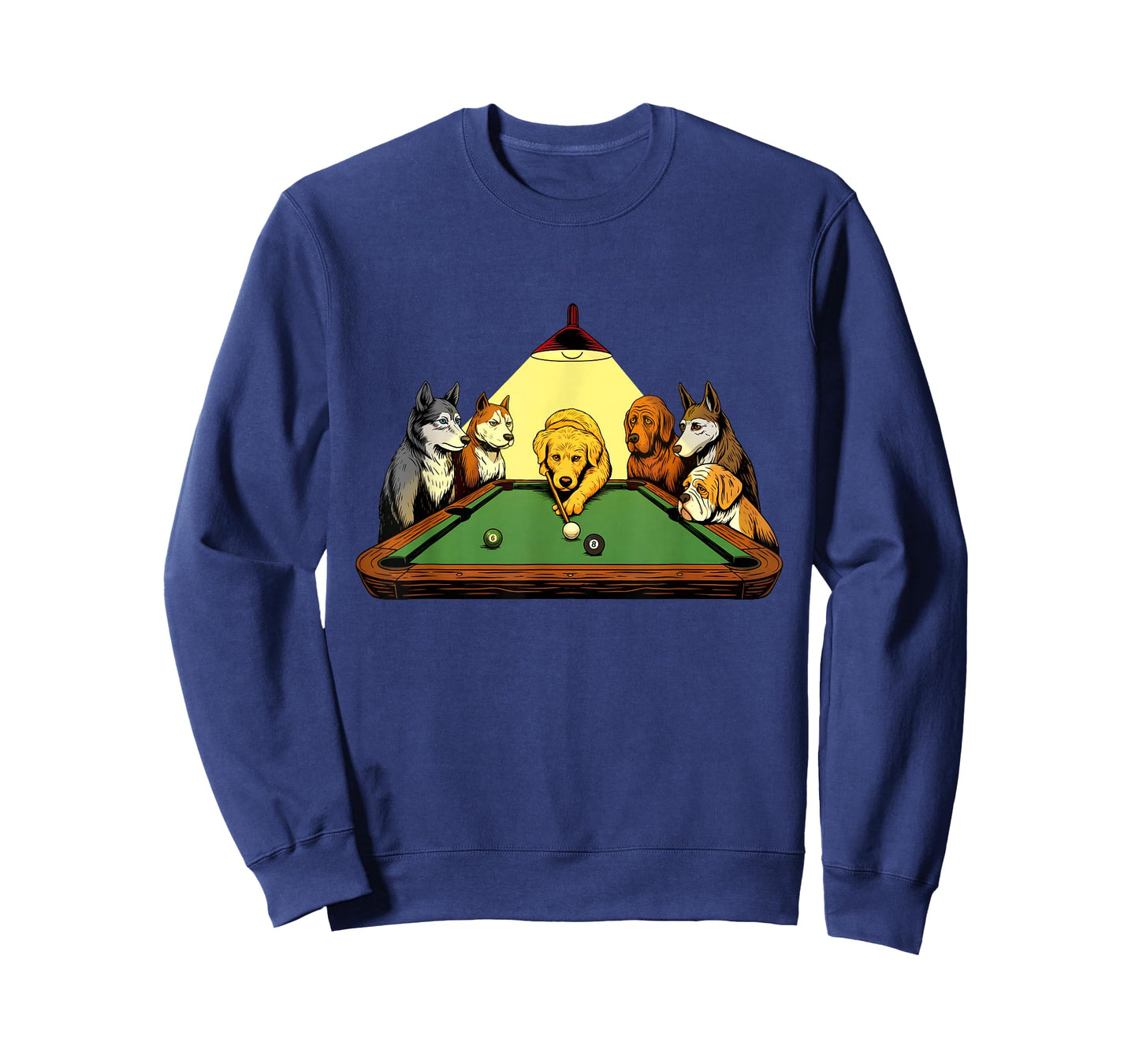 Billiard Dogs - 8 Ball Billiard Game Pool Player T-Shirt