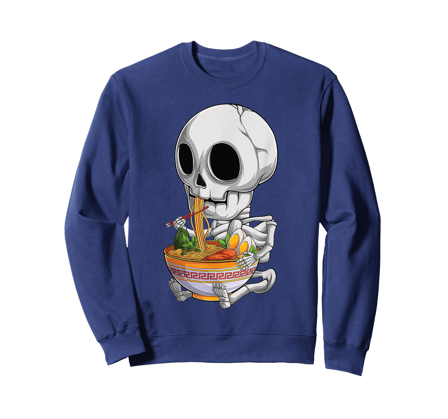 kawaii japanese anime Skeleton Halloween ramen Food Lovers T-Shirt