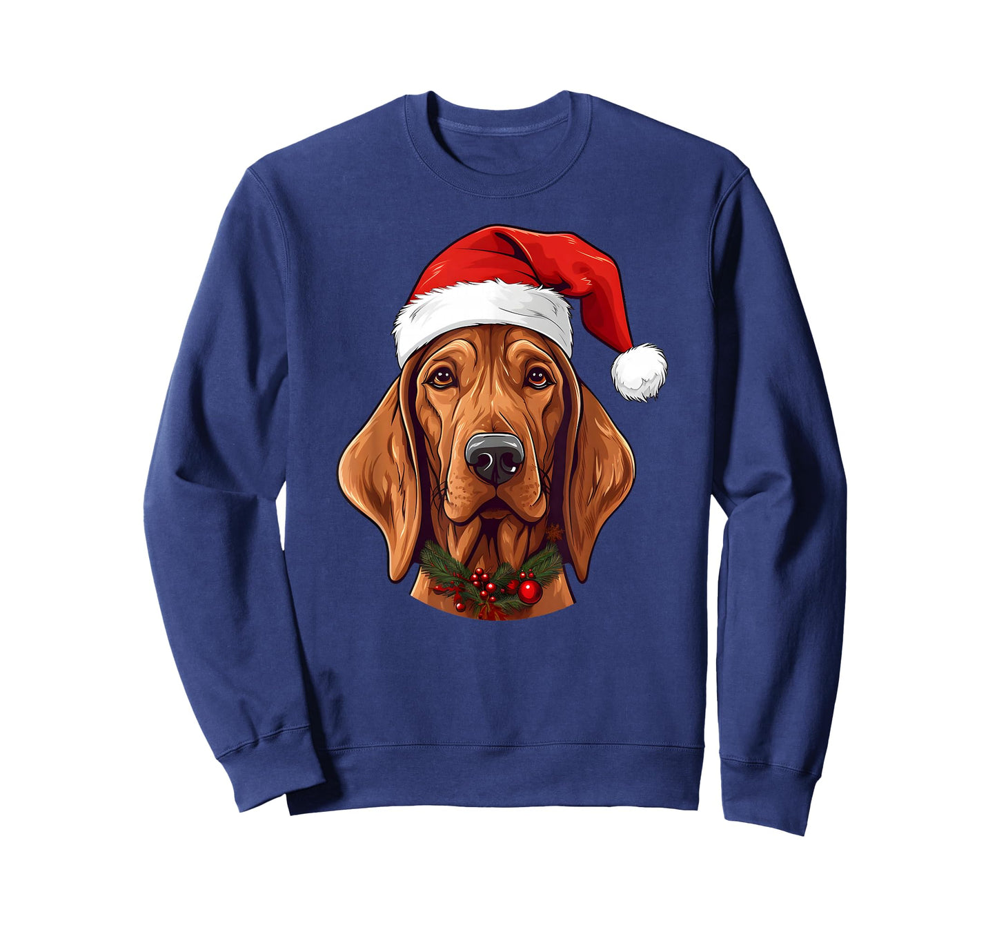 Redbone Coonhound Santa Hat Christmas Sweater Pet Dogs T-Shirt
